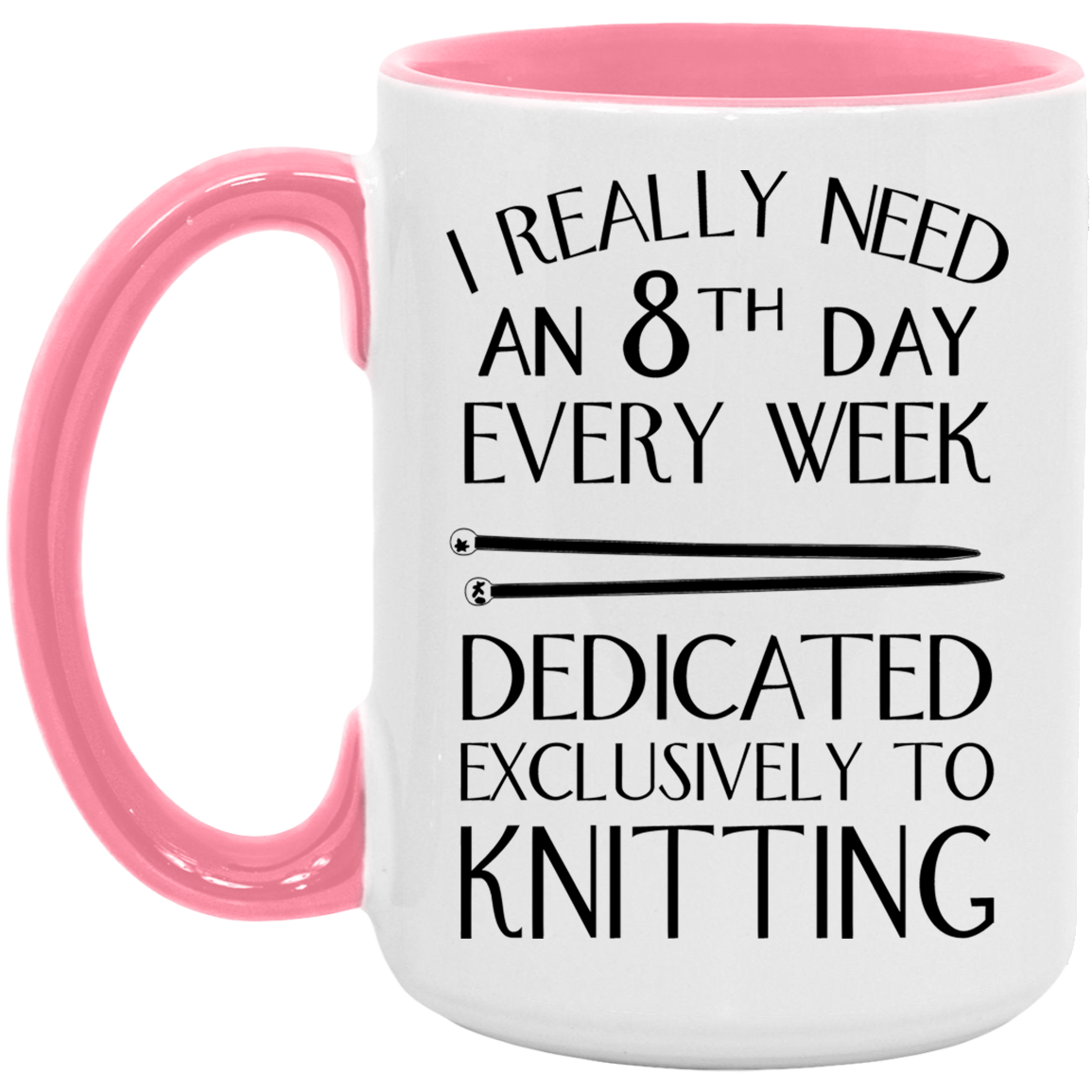8th Day Knitting Mugs