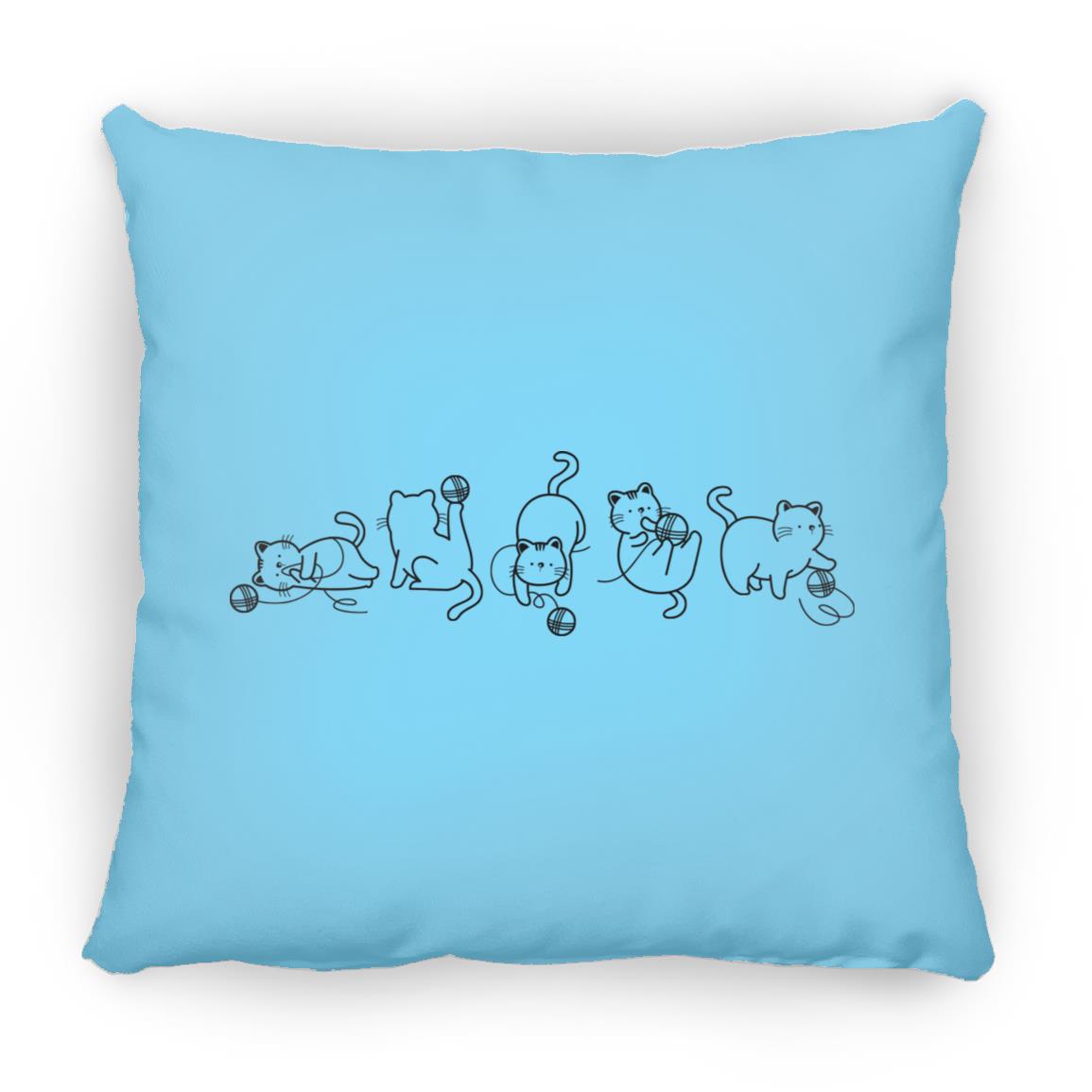 Cats & Yarn Pillows