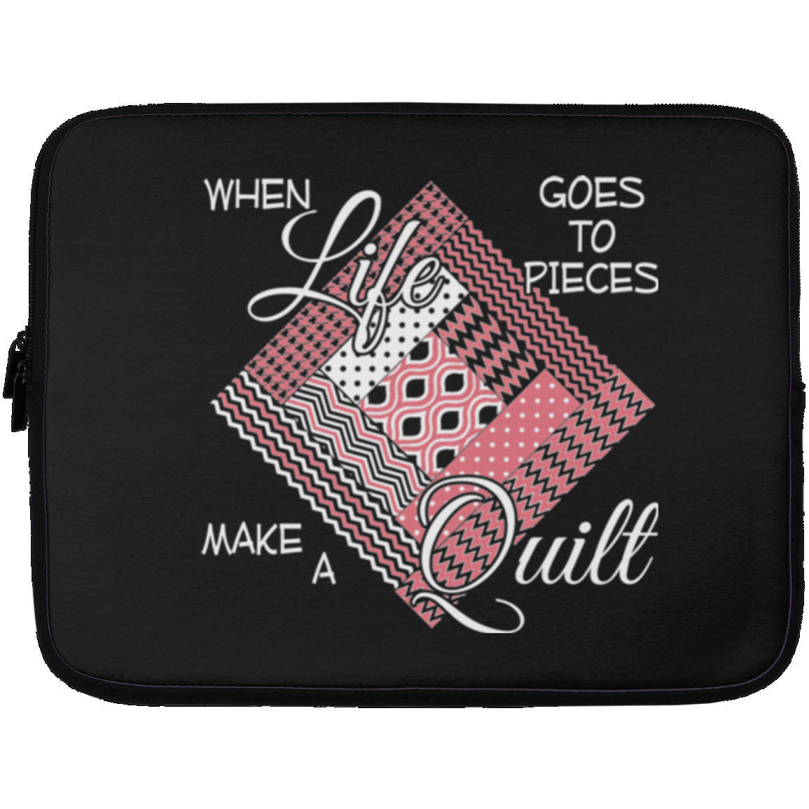 Make a Quilt (pink) Laptop Sleeves