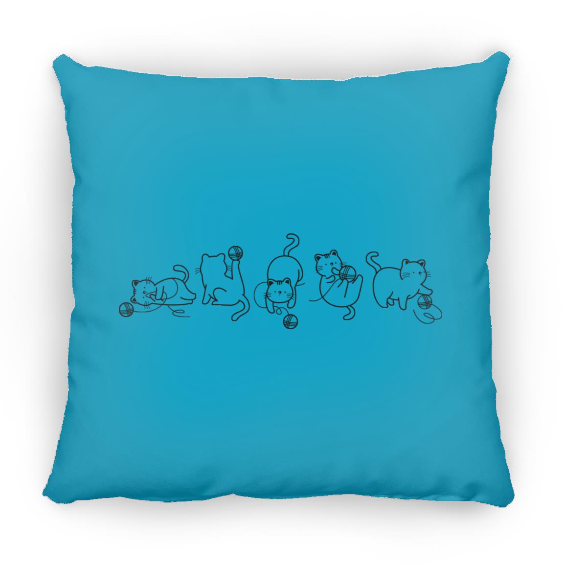 Cats & Yarn Pillows