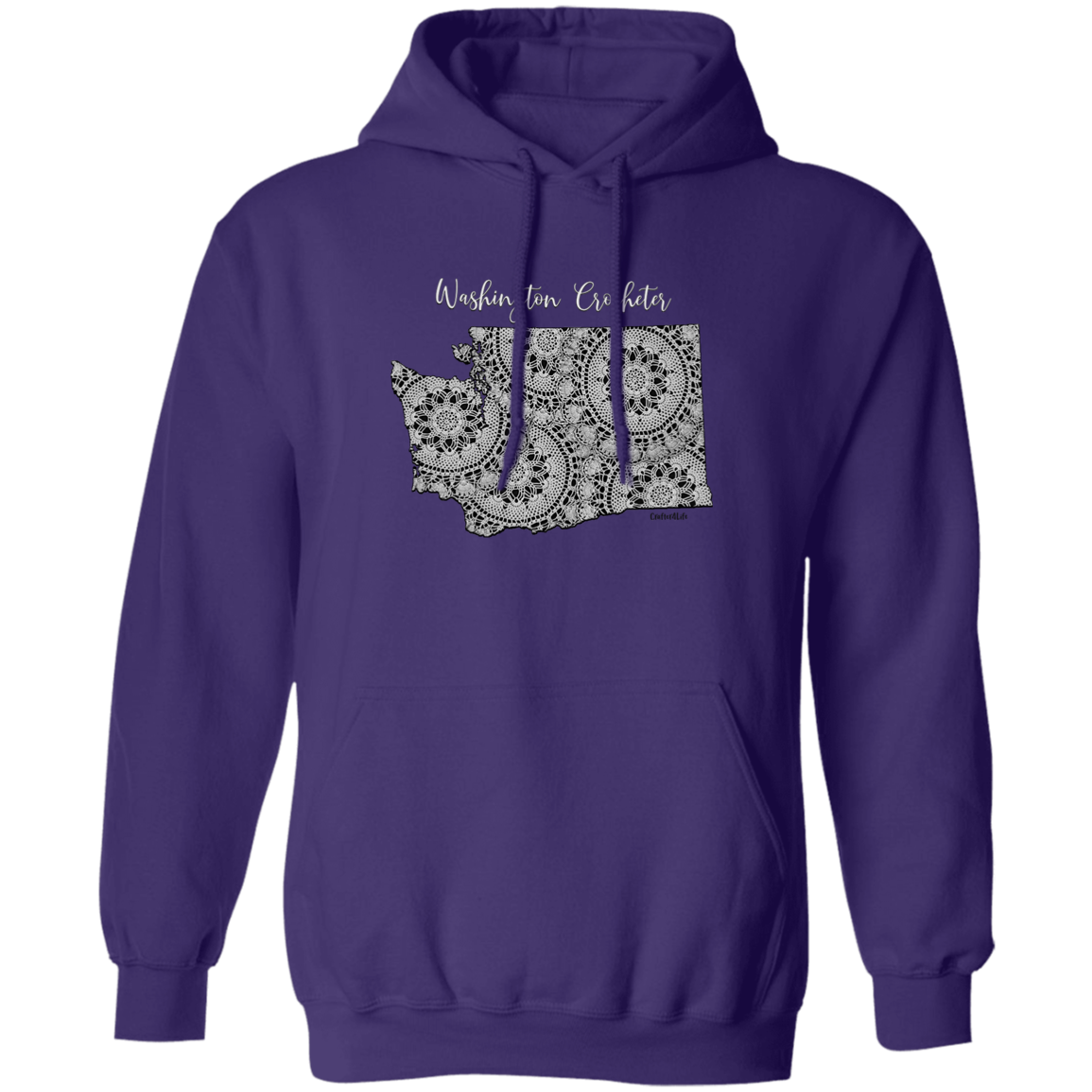 Washington Crocheter Pullover Hoodie