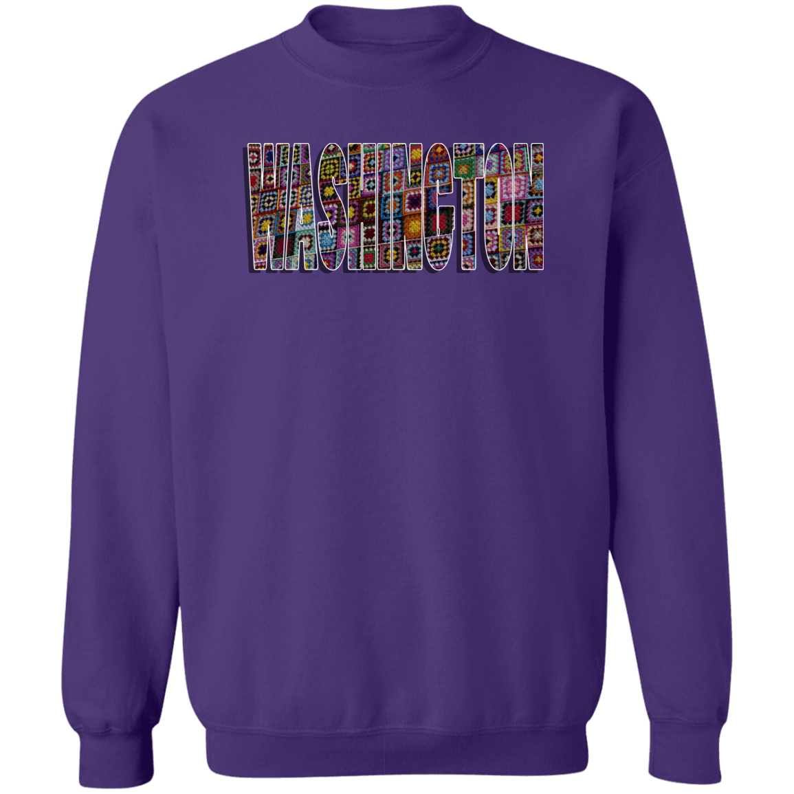 Washington Crochet Crewneck Pullover Sweatshirt