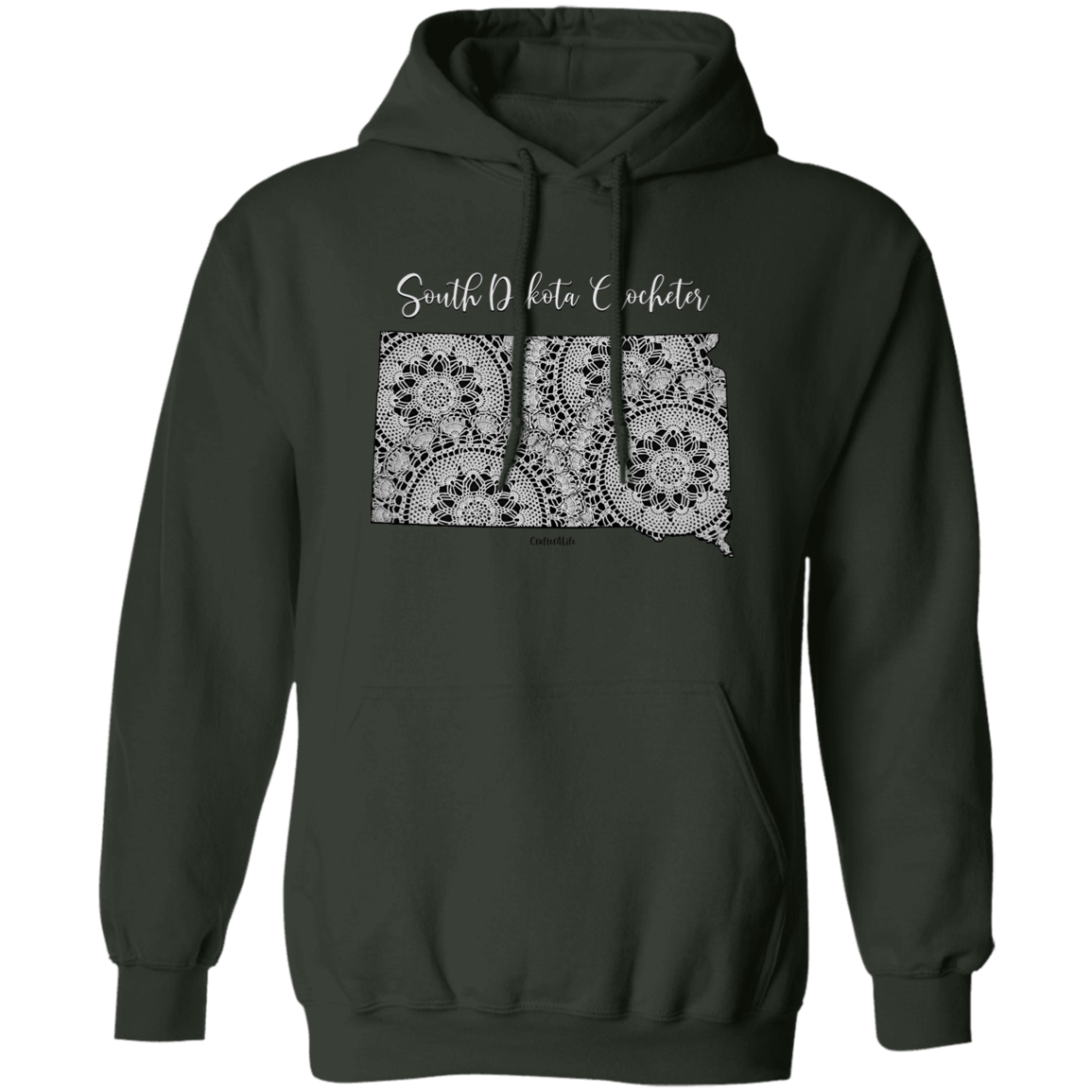 South Dakota Crocheter Pullover Hoodie