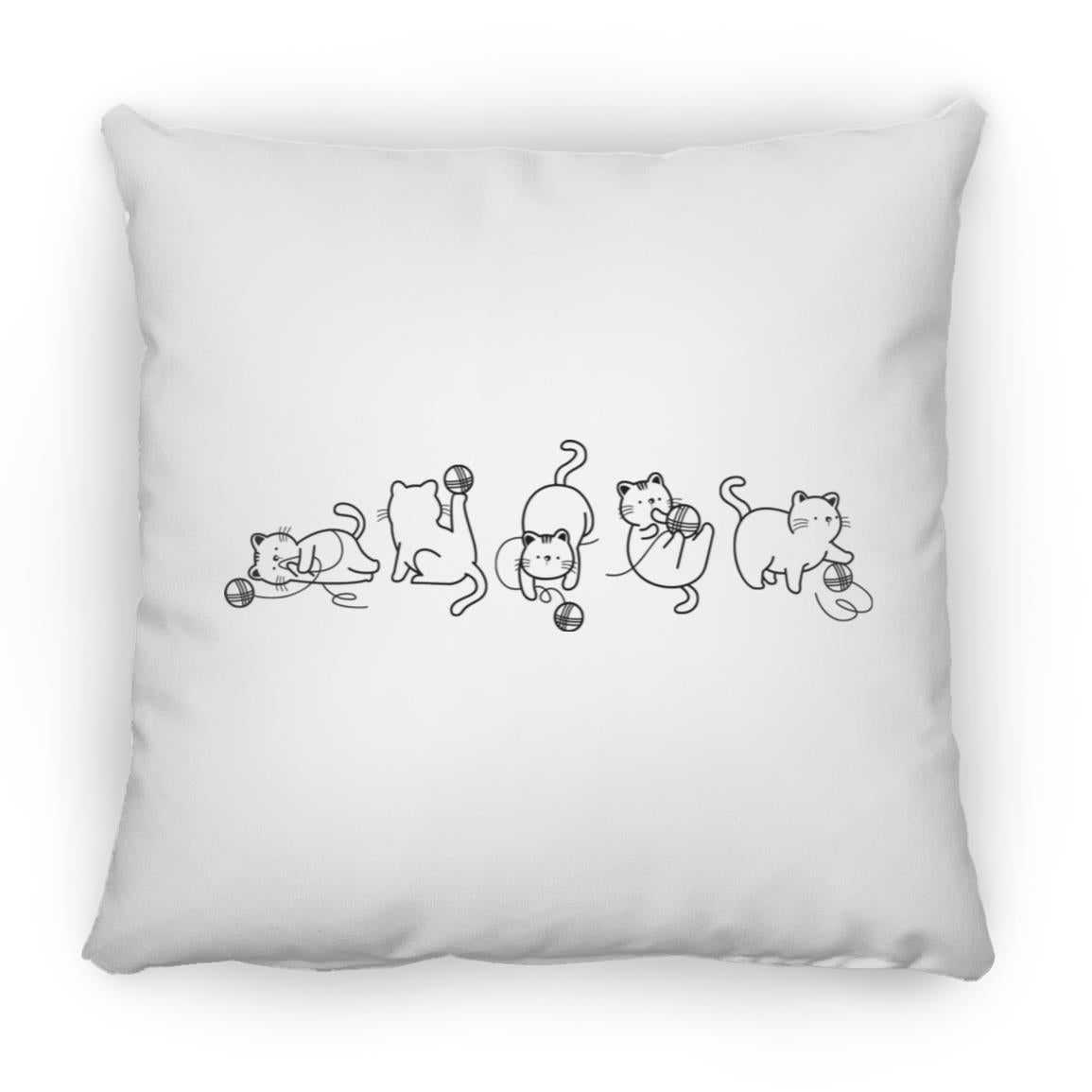 Cats & Yarn Pillows