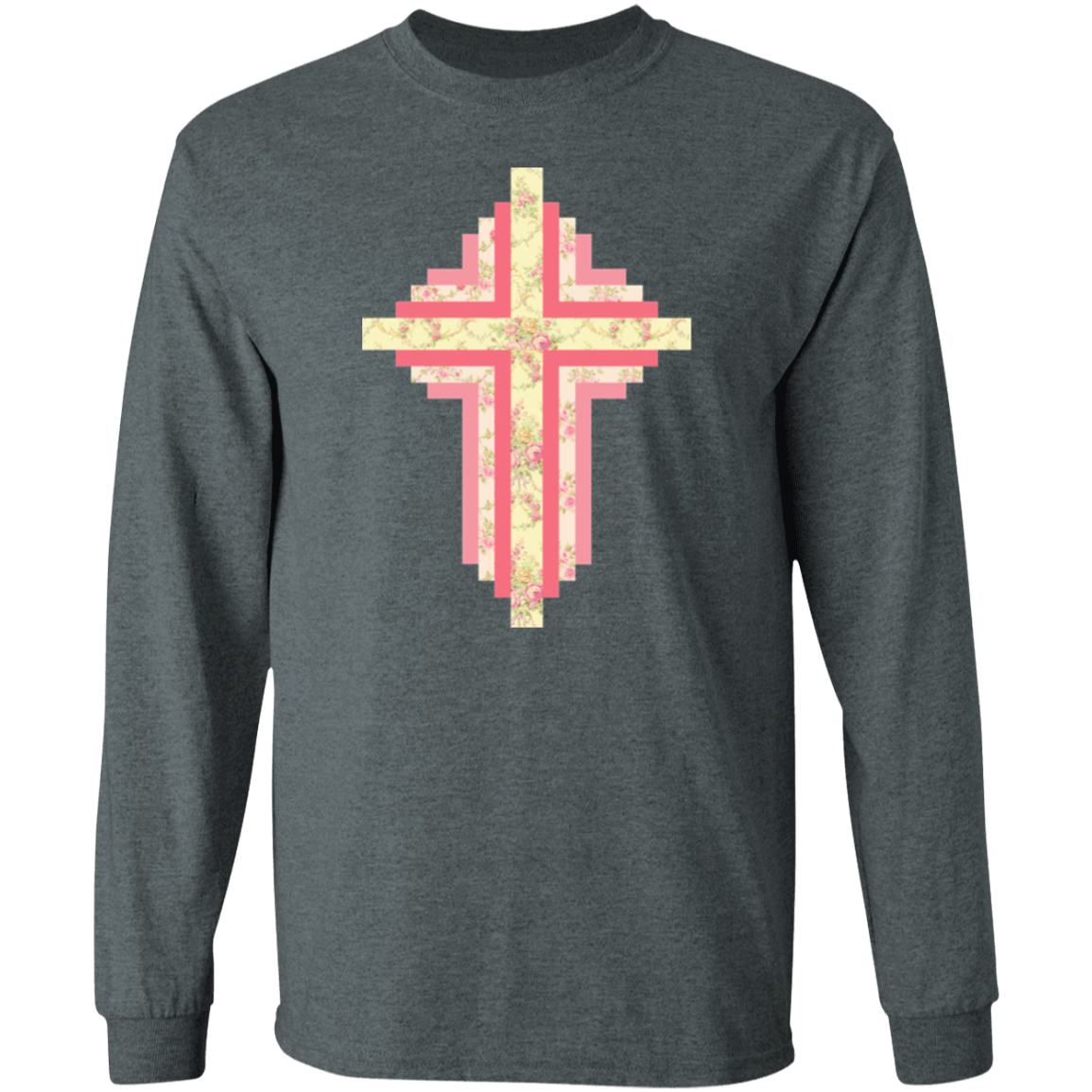 Patchwork Cross LS Ultra Cotton T-Shirt
