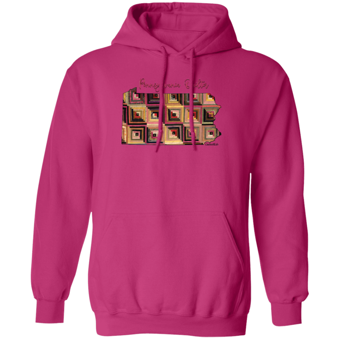 Pennsylvania Quilter Pullover Hoodie, Gift for Quilting Friends and Family