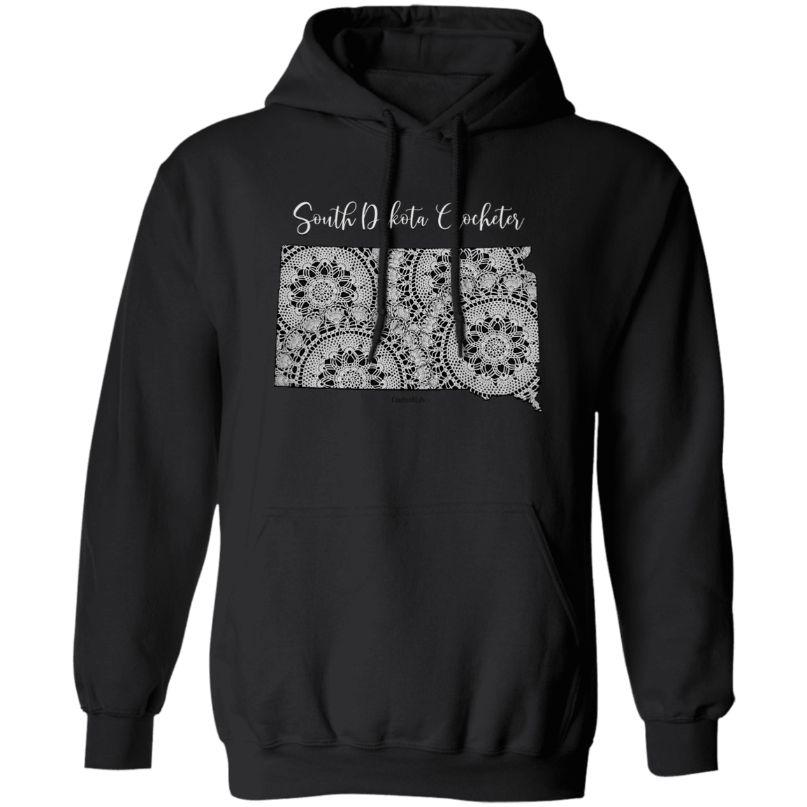South Dakota Crocheter Pullover Hoodie