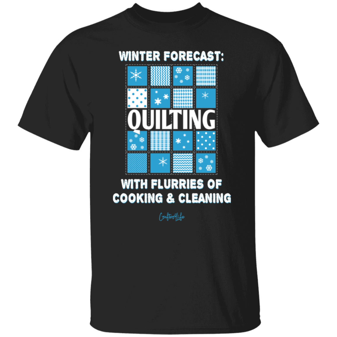 Winter Forecast Quilting Flurries T-Shirt