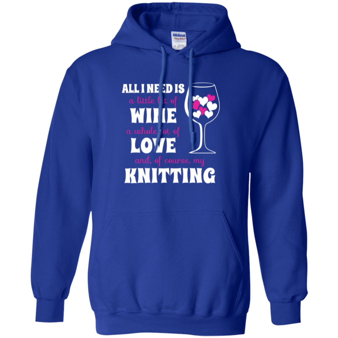 All I Need is Wine-Love-Knitting Pullover Hoodies - Crafter4Life - 9