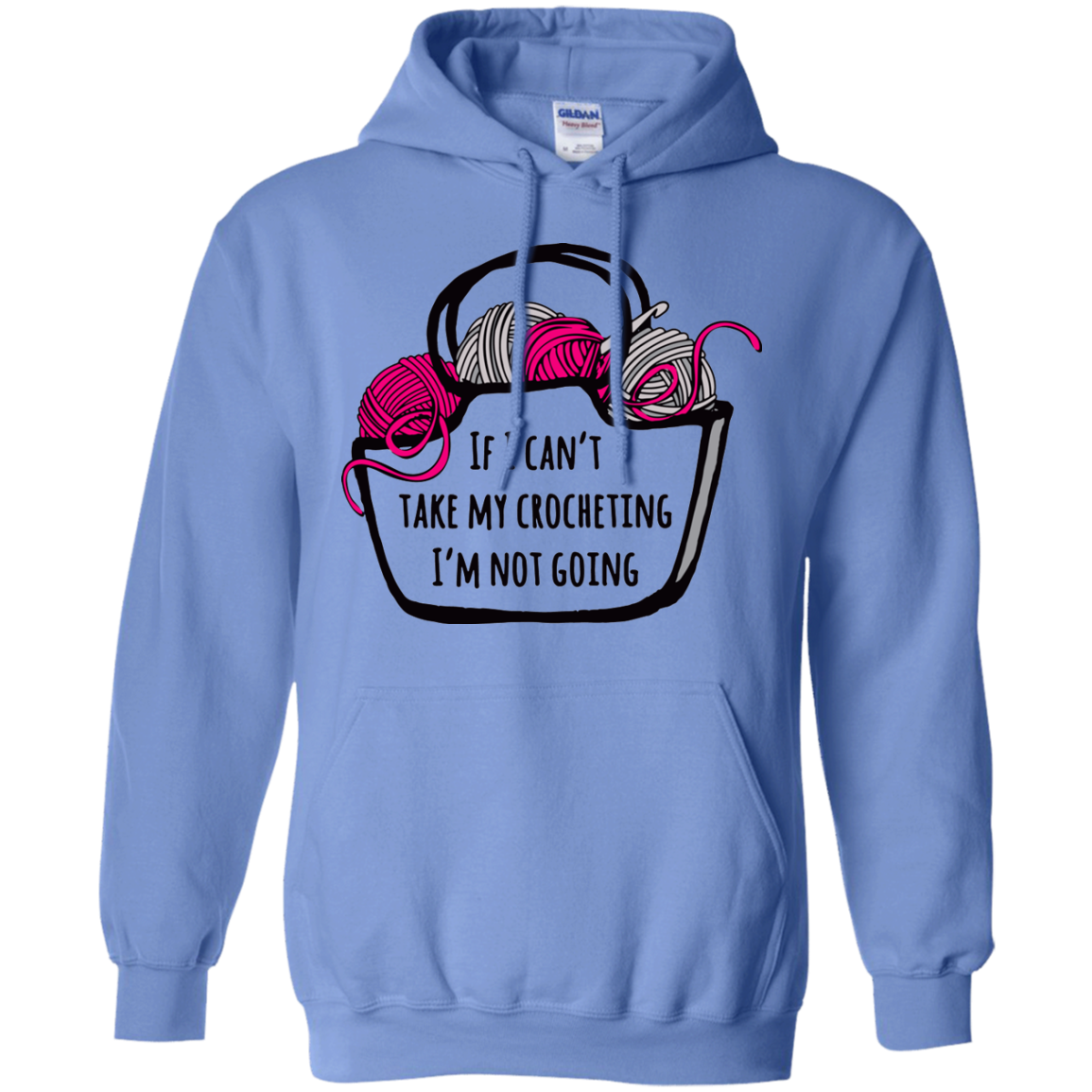 If I Can't Take My Crocheting Pullover Hoodie