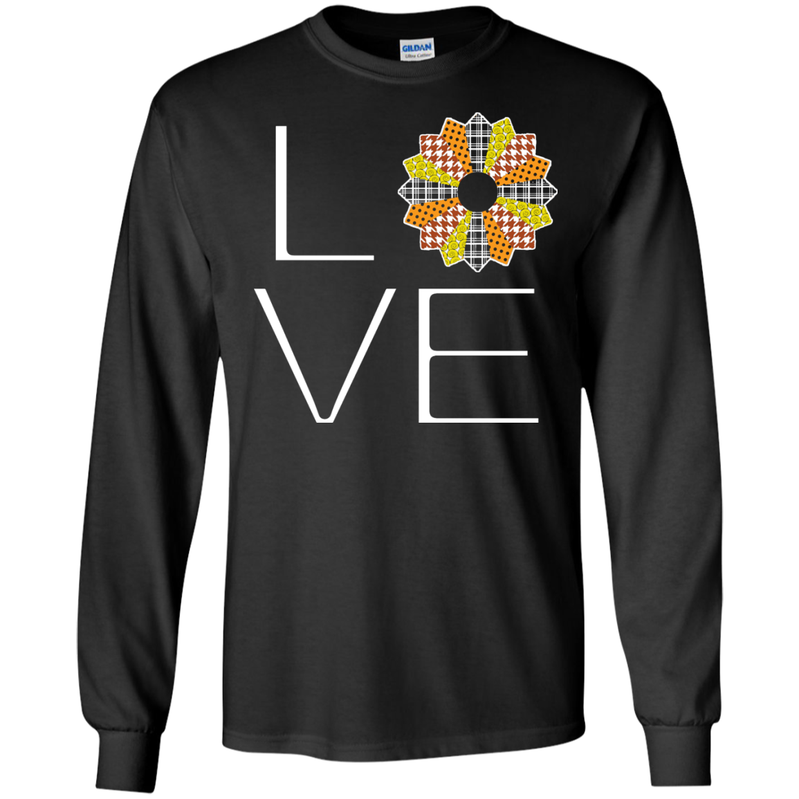LOVE Quilting (Fall Colors) Long Sleeve Ultra Cotton T-Shirt - Crafter4Life - 2