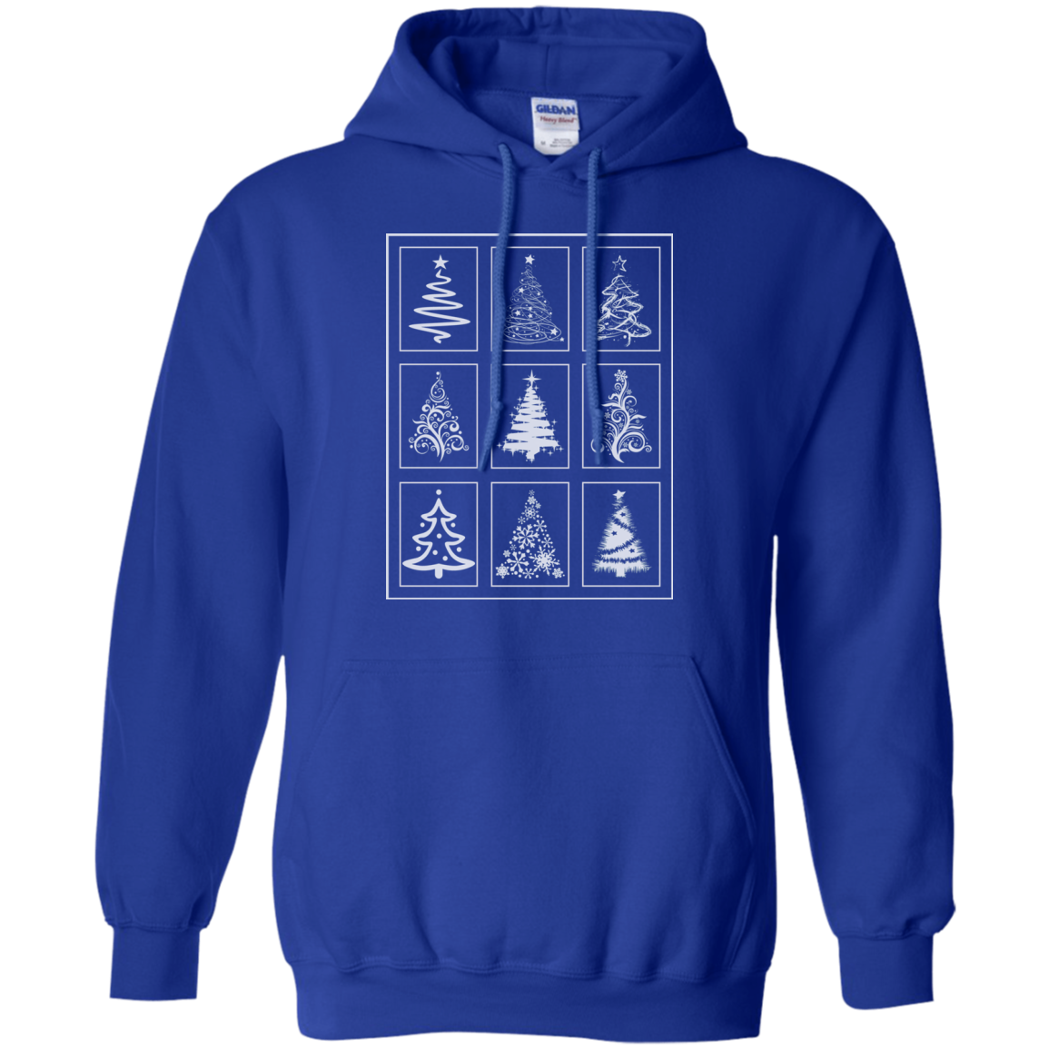 Christmas Tree Quilt Pullover Hoodie
