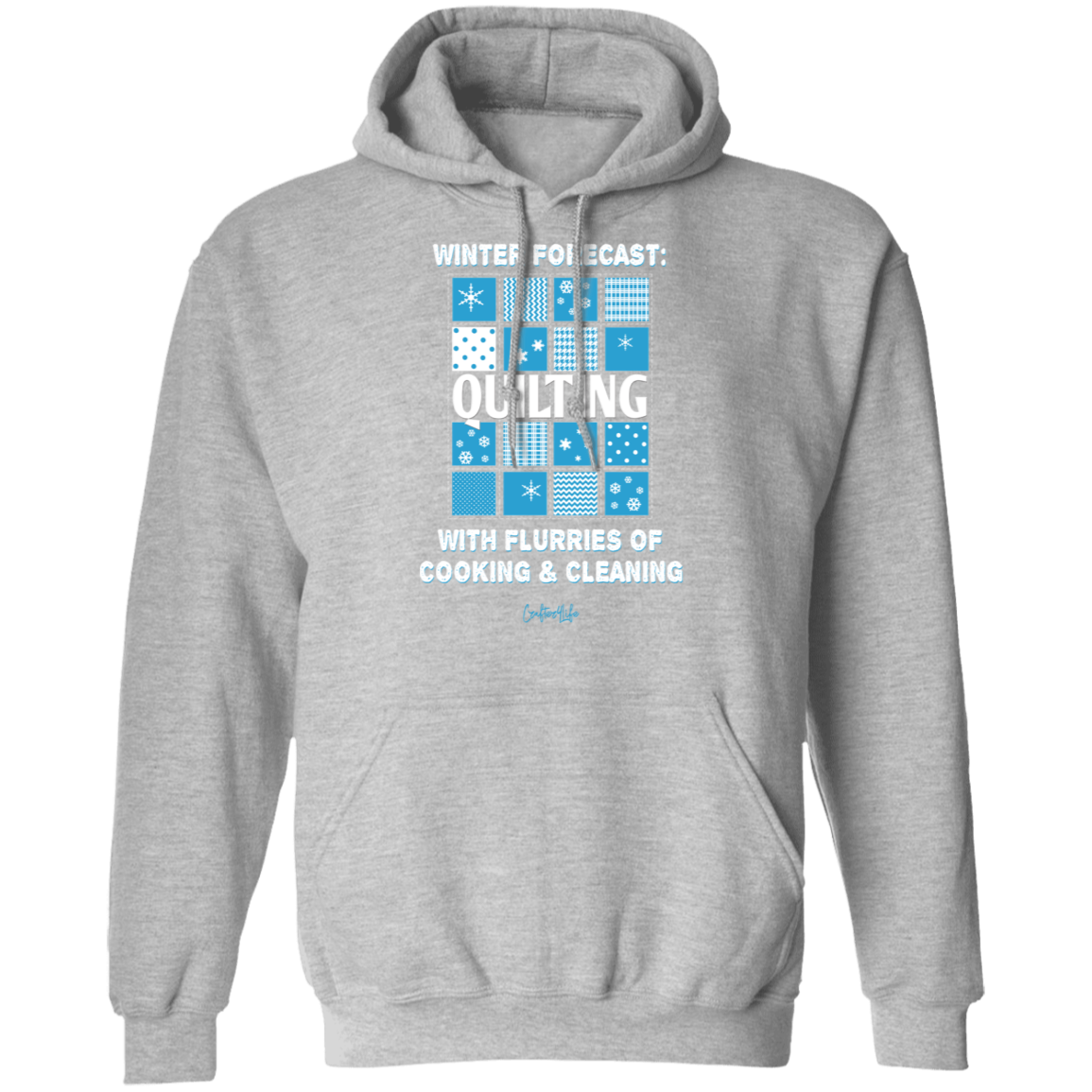 Winter Forecast Quilting Flurries Pullover Hoodie