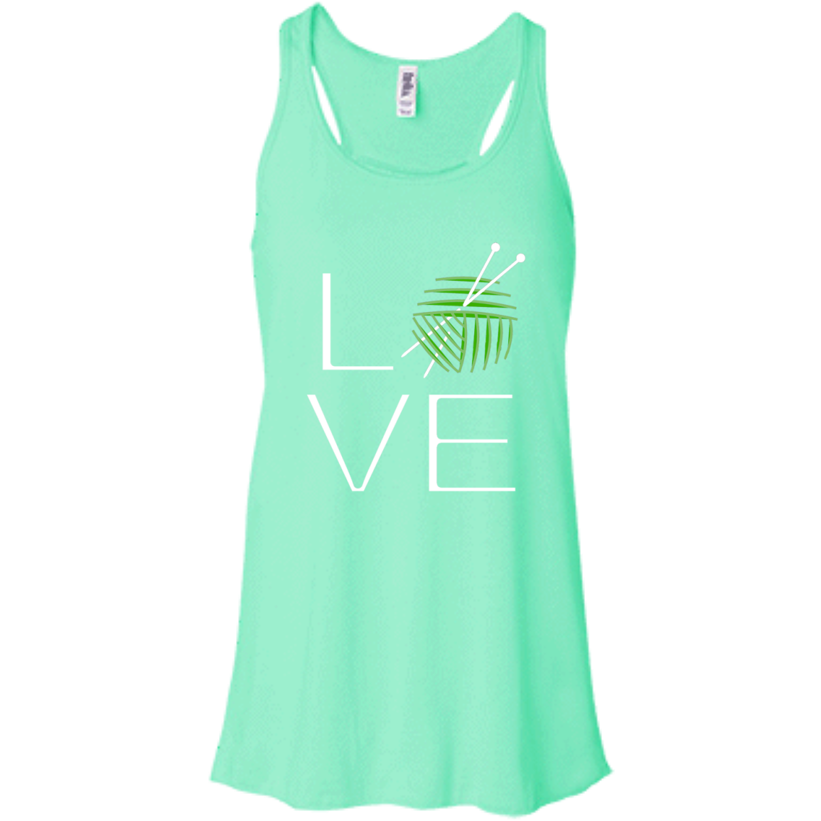 LOVE Knitting Flowy Racerback Tank