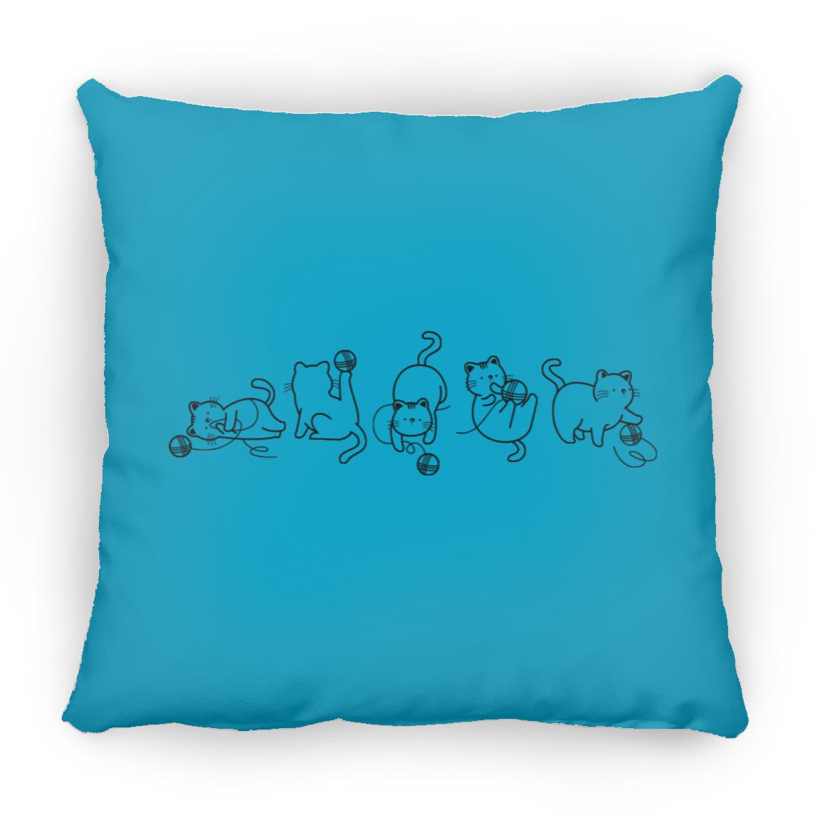 Cats & Yarn Pillows