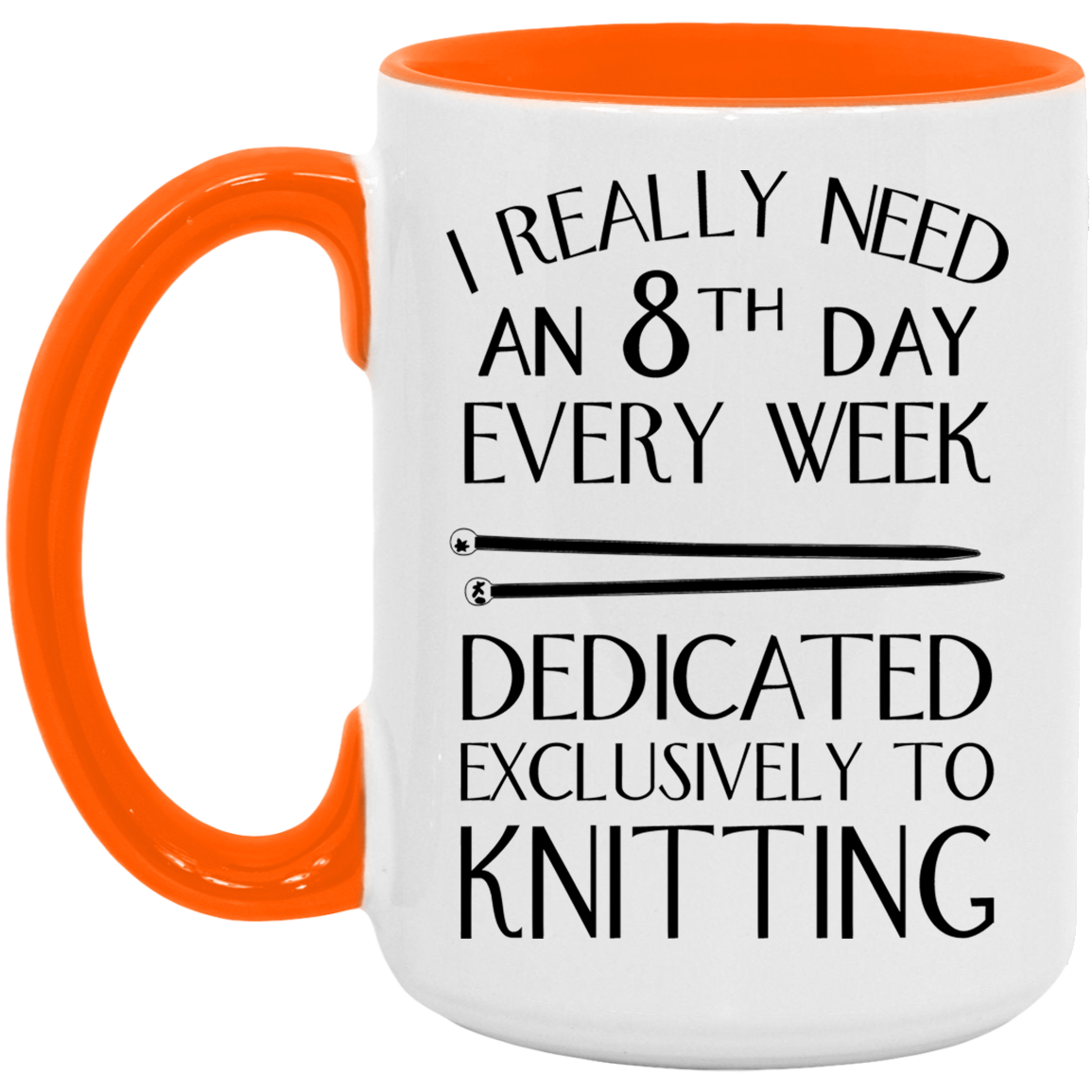 8th Day Knitting Mugs