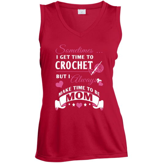 Crochet Mom Ladies Sleeveless V-neck - Crafter4Life - 1