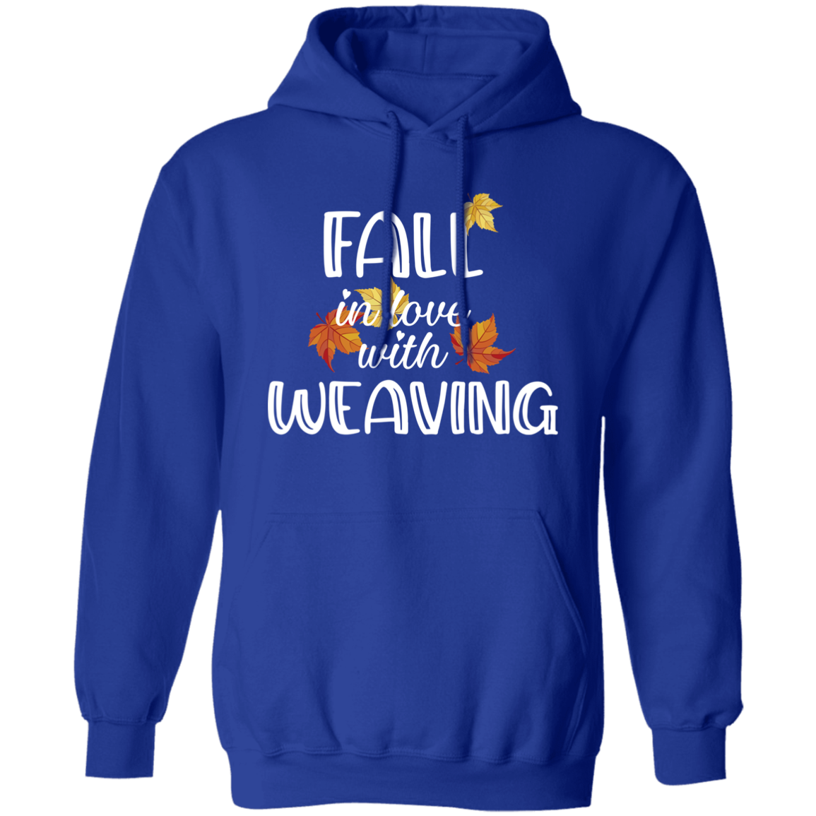 Fall in Love with Weaving Pullover Hoodie