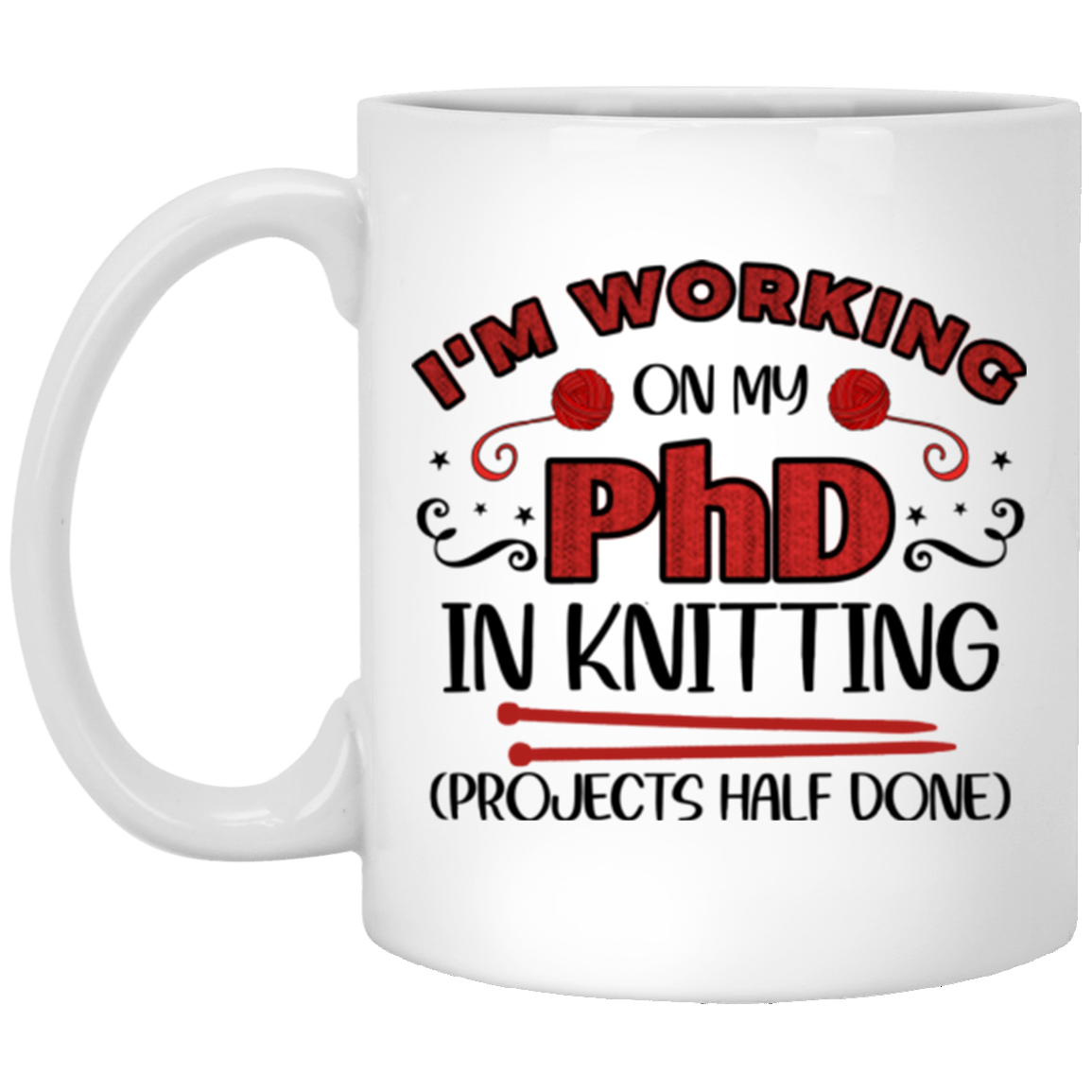 PhD in Knitting Mugs