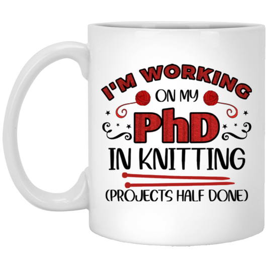 PhD in Knitting Mugs