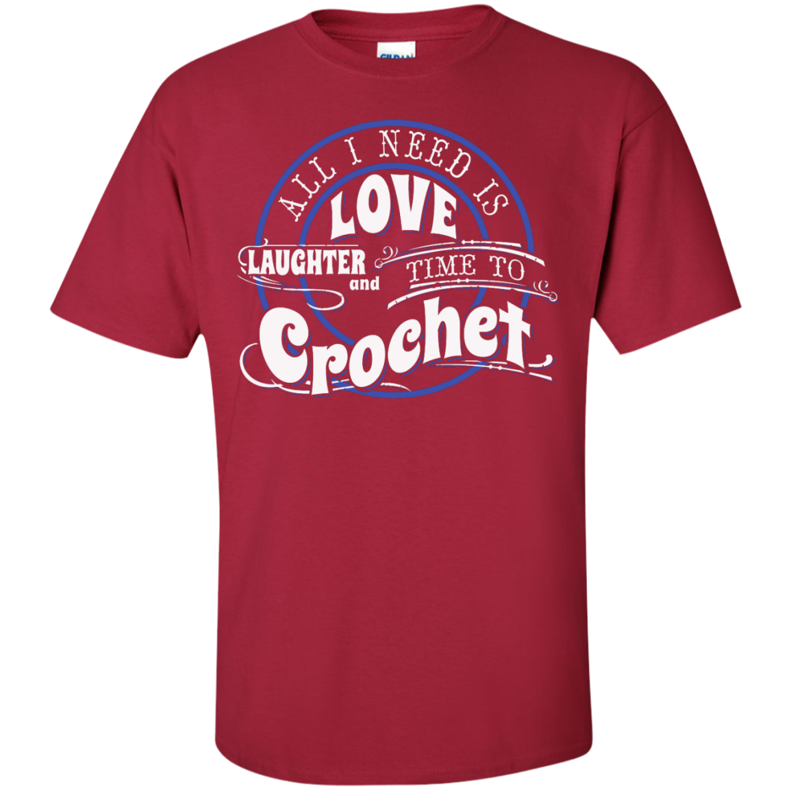 Time to Crochet Custom Ultra Cotton T-Shirt - Crafter4Life - 6
