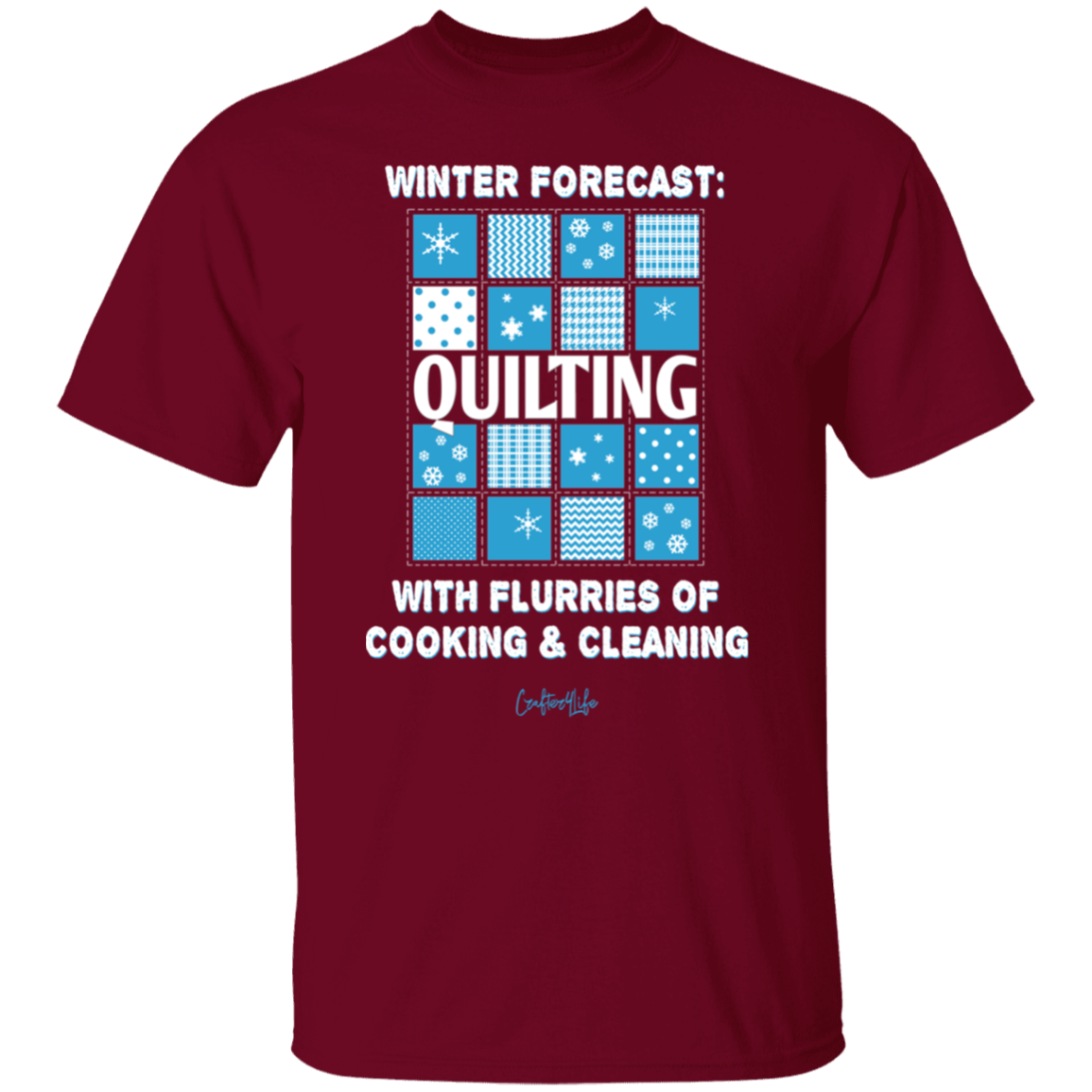 Winter Forecast Quilting Flurries T-Shirt