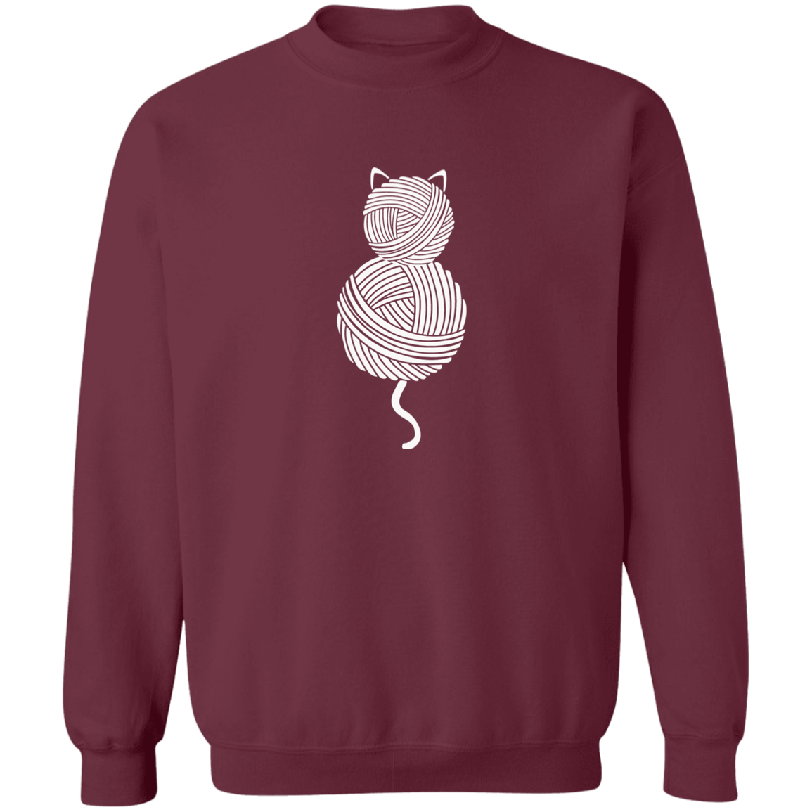 Yarn Kitty Crewneck Pullover Sweatshirt