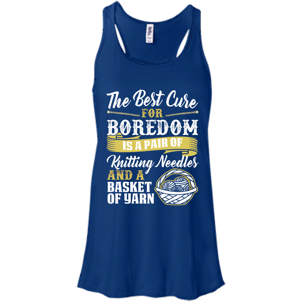 The Best Cure for Boredom is Knitting Flowy Racerback Tank