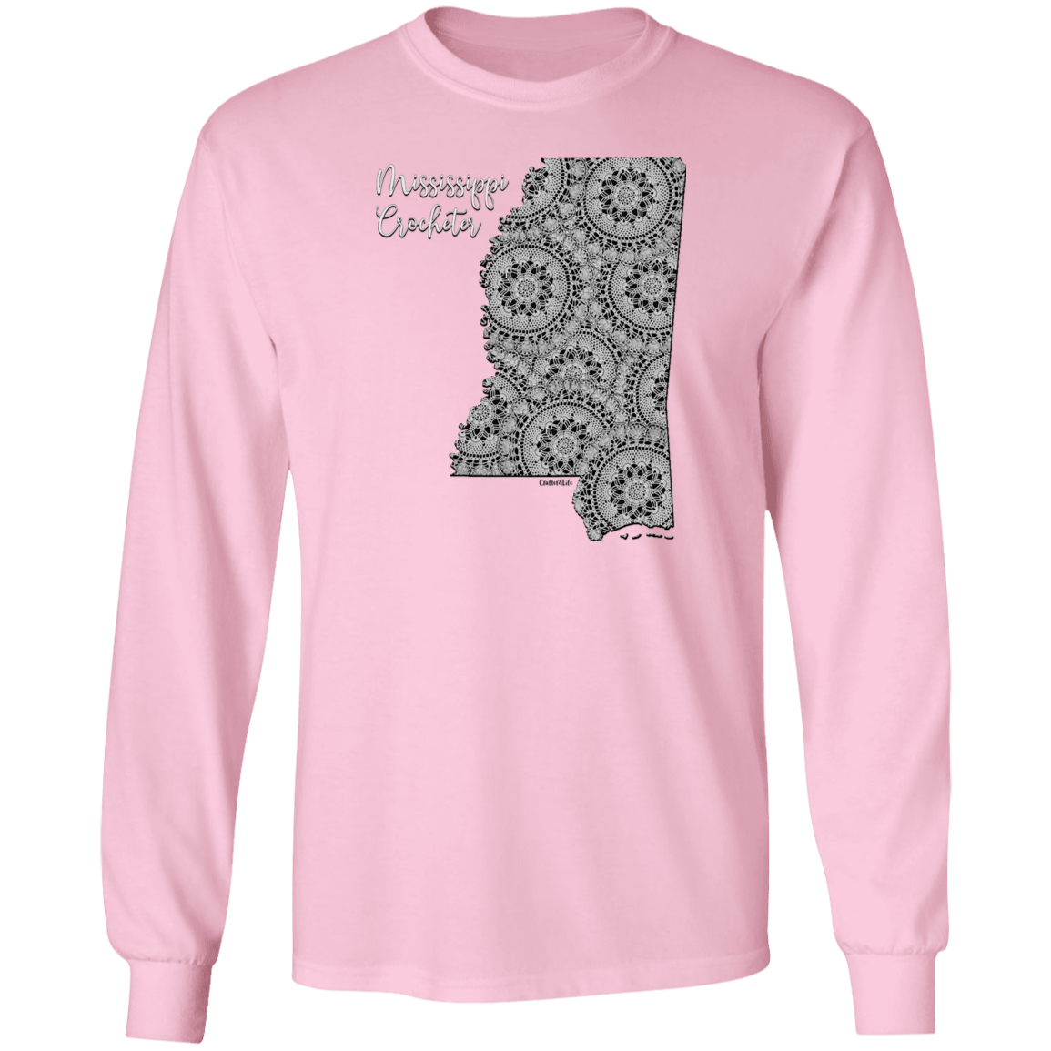 Mississippi Crocheter LS Ultra Cotton T-Shirt