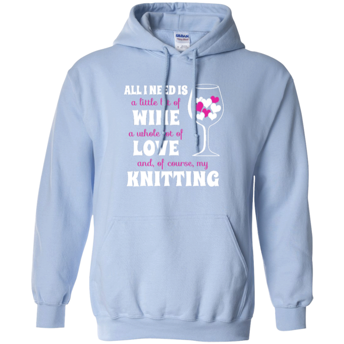 All I Need is Wine-Love-Knitting Pullover Hoodies - Crafter4Life - 10