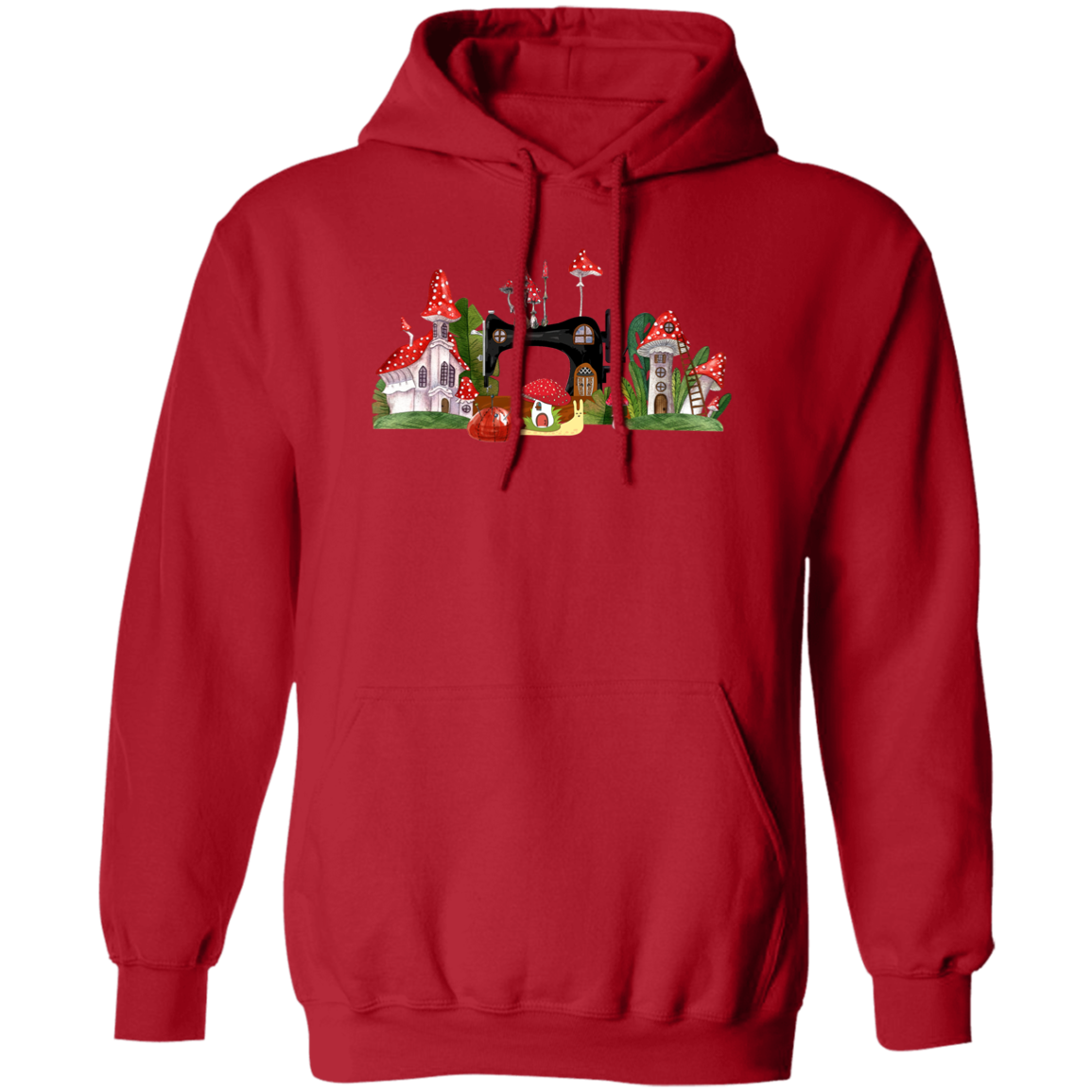 Sewing Machine Mushroom Village Hoodie