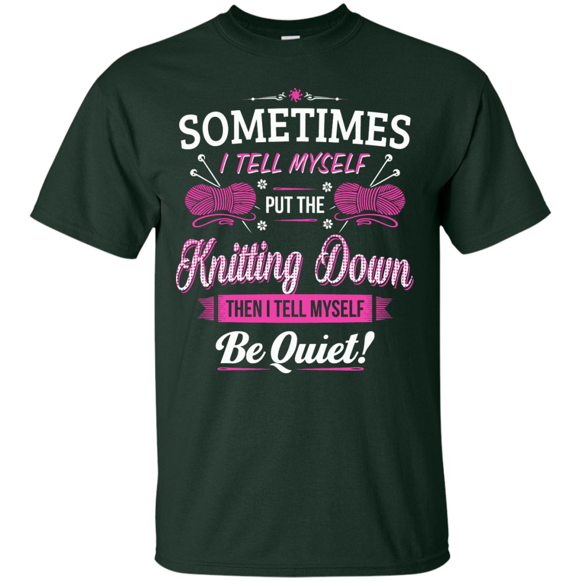 Put the Knitting Down Custom Ultra Cotton T-Shirt - Crafter4Life - 3