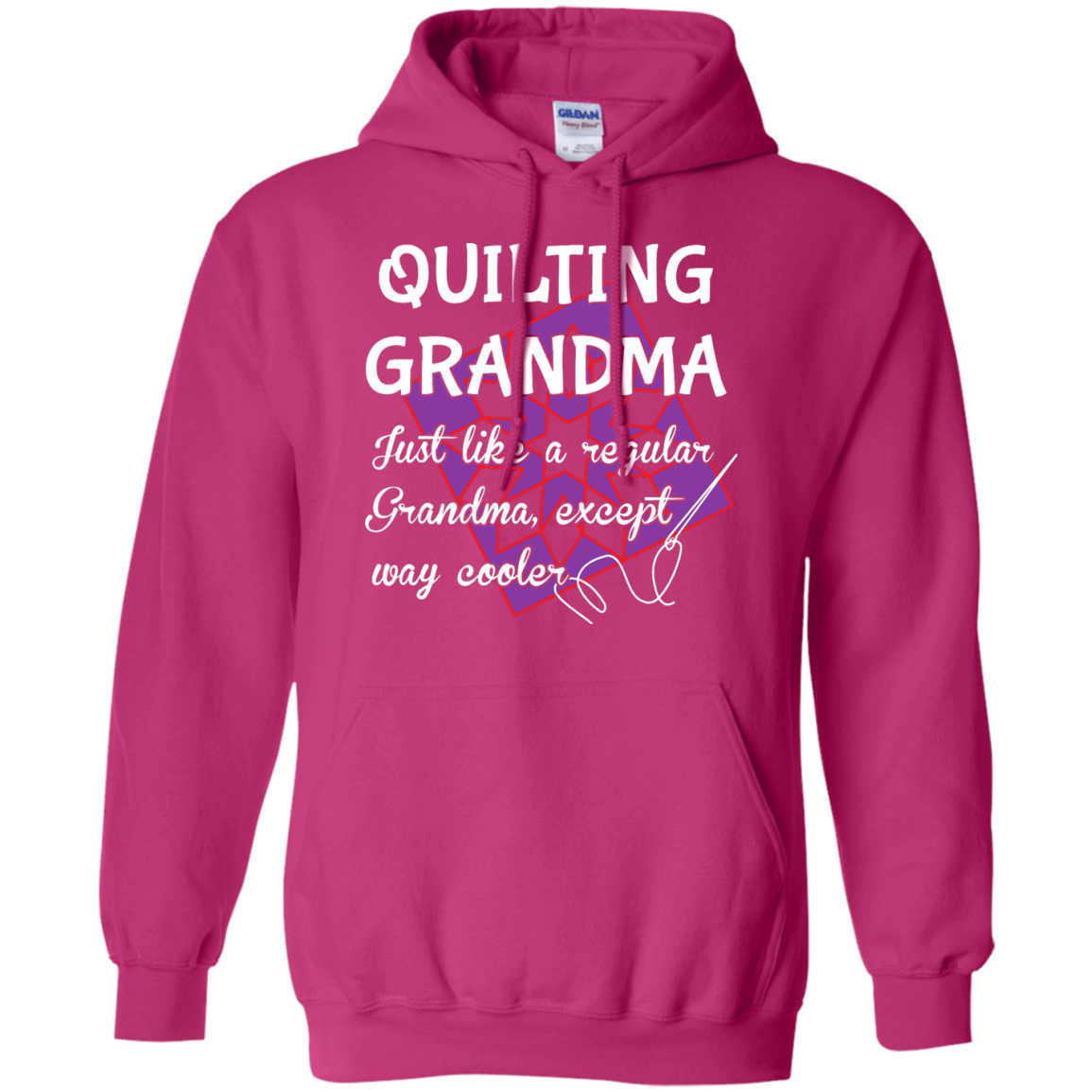 Quilting Grandma Pullover Hoodie