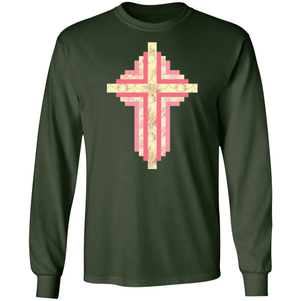 Patchwork Cross LS Ultra Cotton T-Shirt