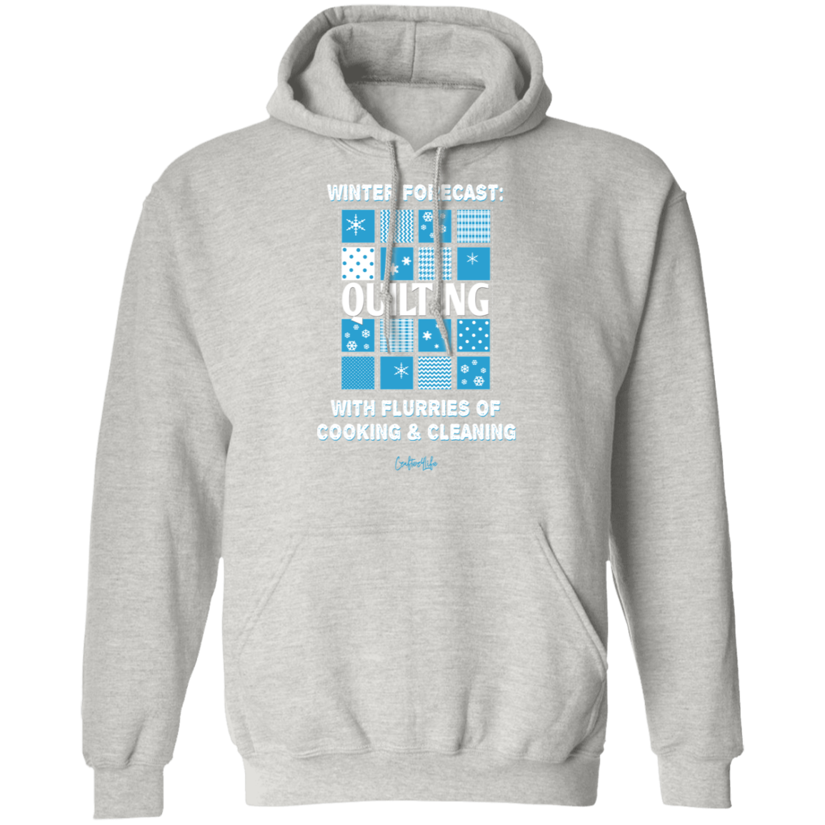 Winter Forecast Quilting Flurries Pullover Hoodie