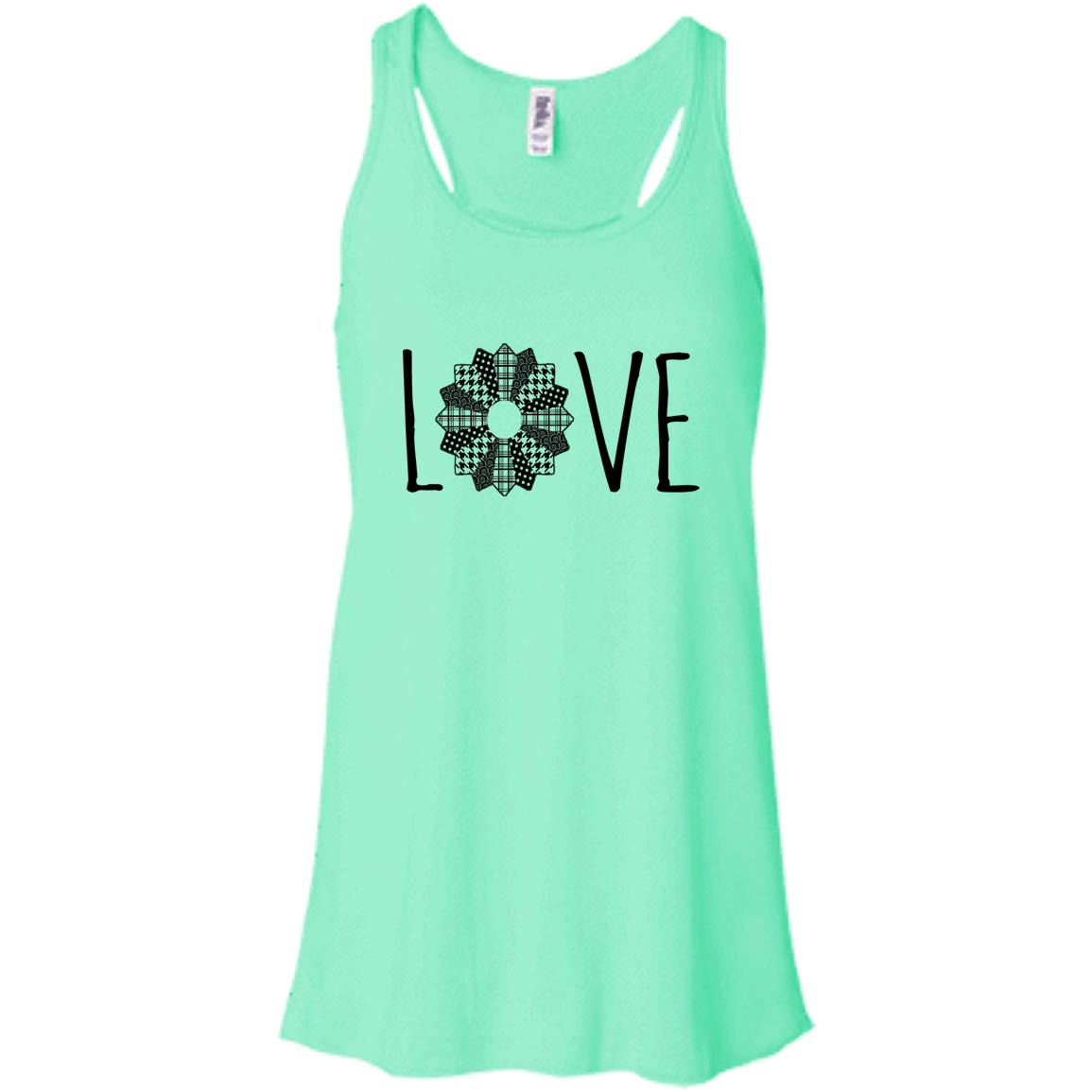 LOVE Quilt Flowy Racerback Tank
