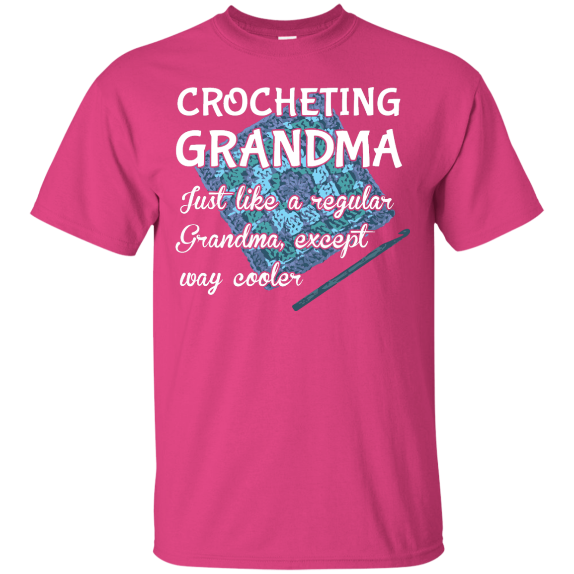 Crocheting Grandma Custom Ultra Cotton T-Shirt