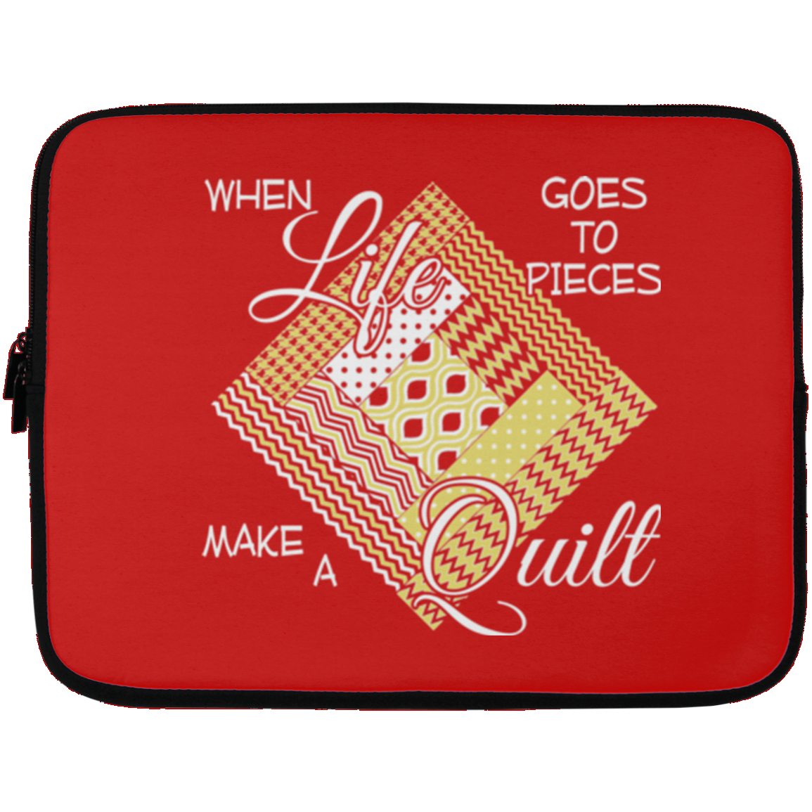 Make a Quilt (yellow) Laptop Sleeves