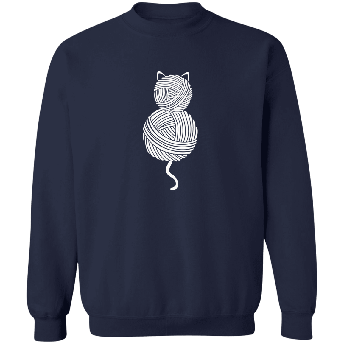Yarn Kitty Crewneck Pullover Sweatshirt