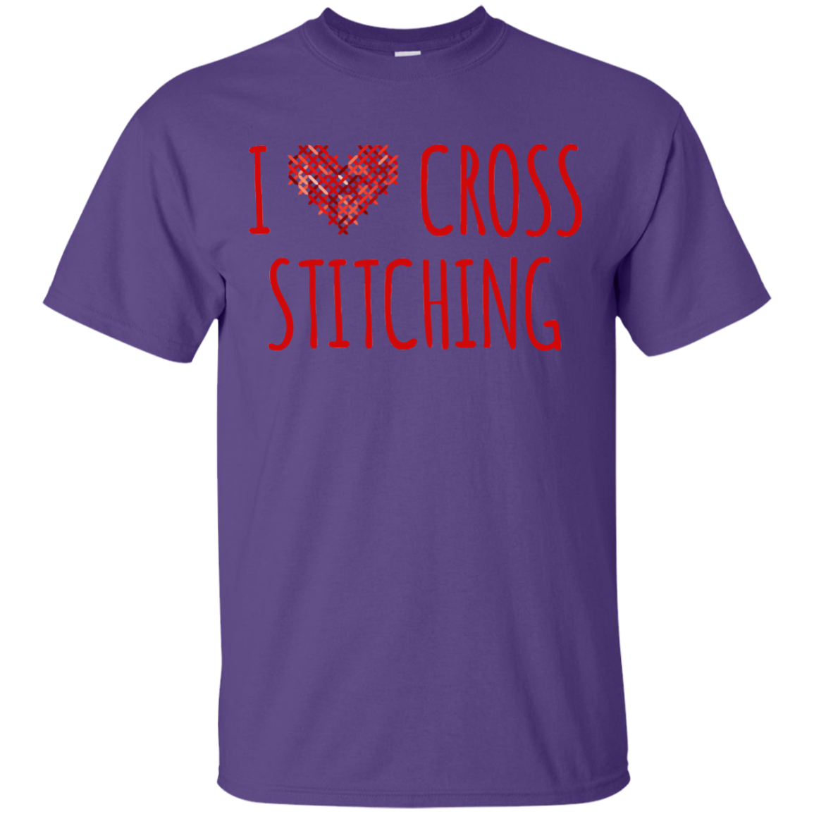 I Heart Cross Stitching Ultra Cotton T-Shirt
