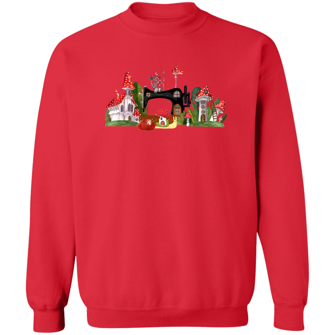 Sewing Machine Mushroom Village Sweatshirt