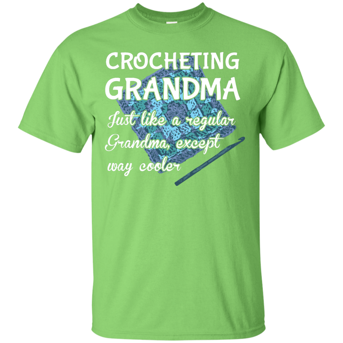Crocheting Grandma Custom Ultra Cotton T-Shirt