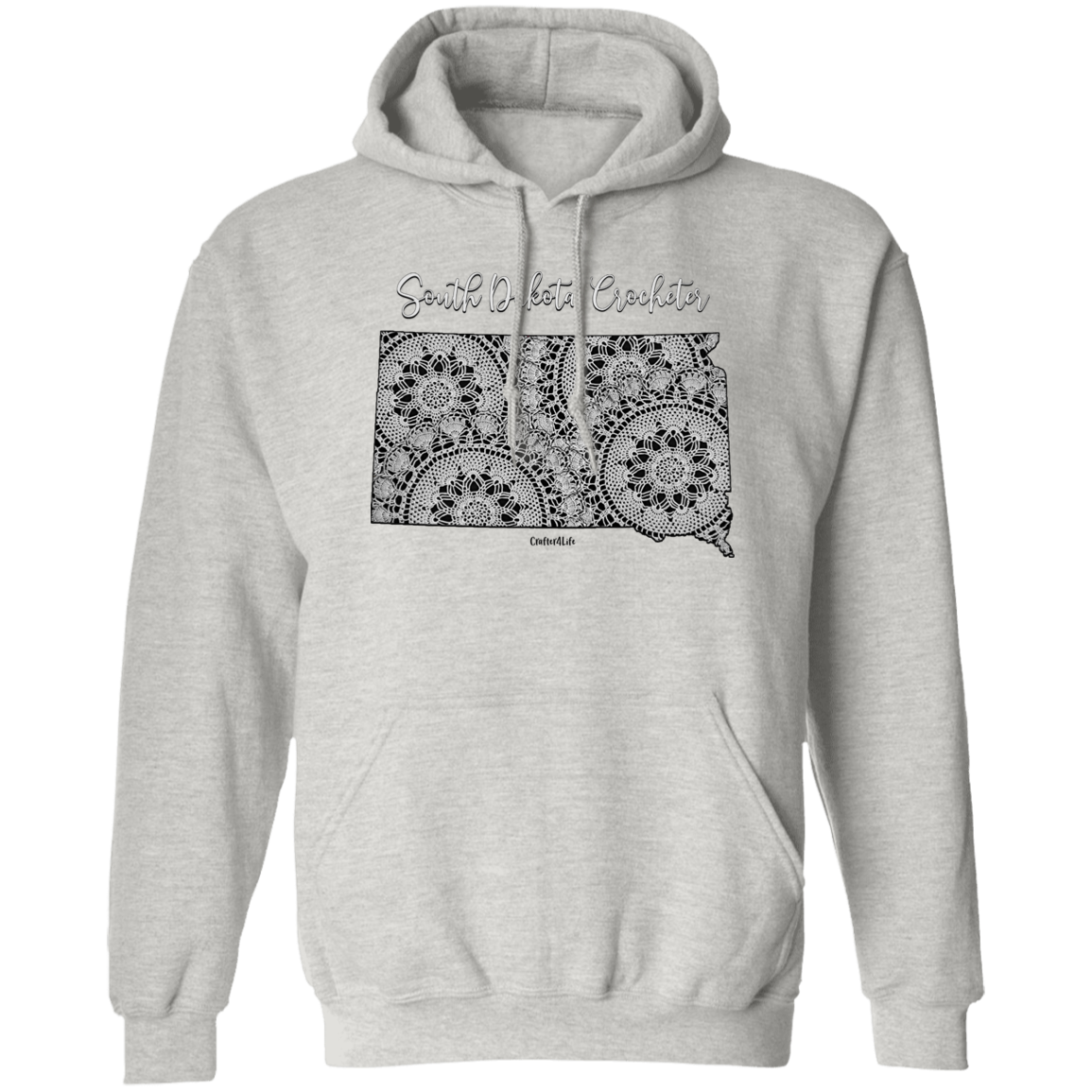 South Dakota Crocheter Pullover Hoodie