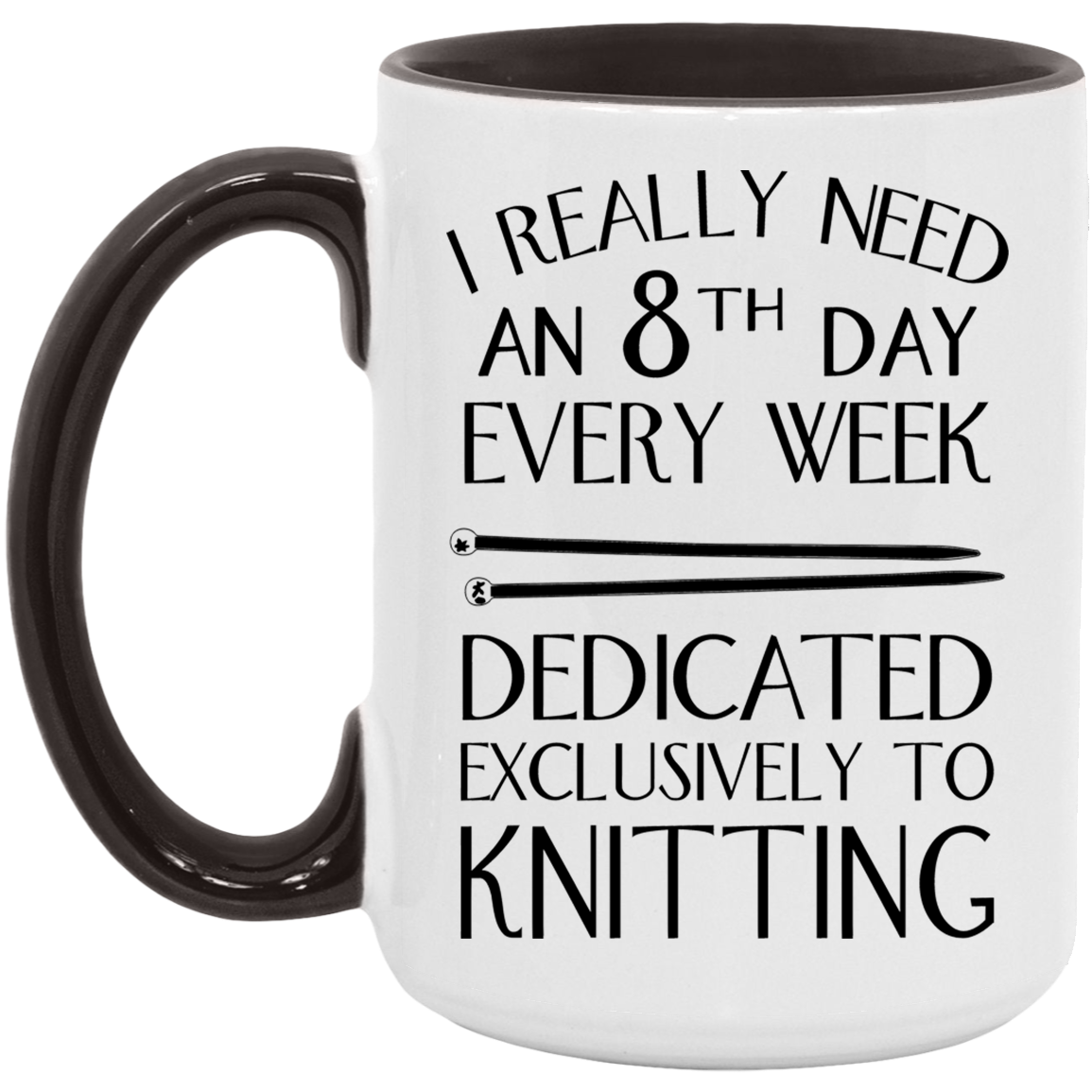8th Day Knitting Mugs