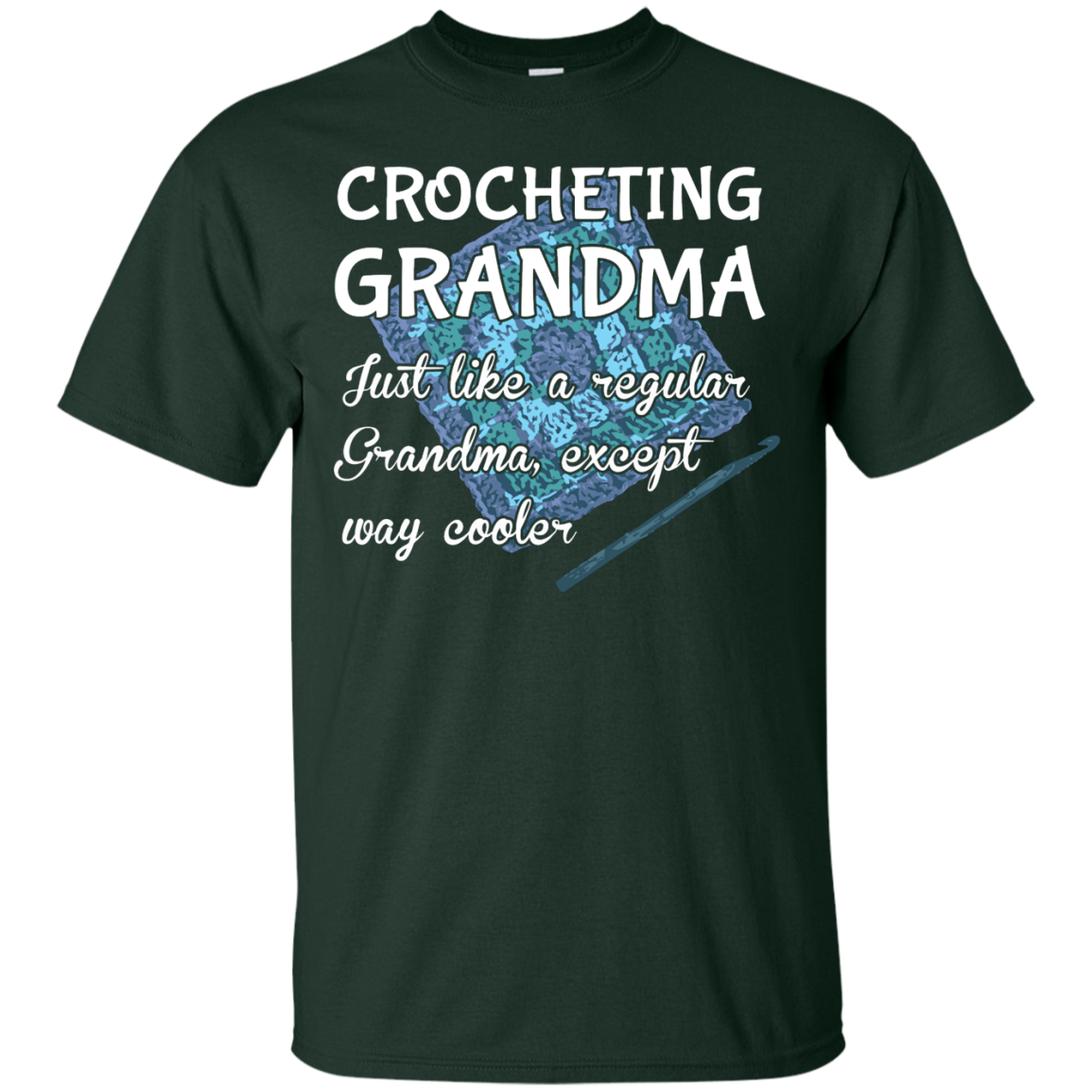 Crocheting Grandma Custom Ultra Cotton T-Shirt