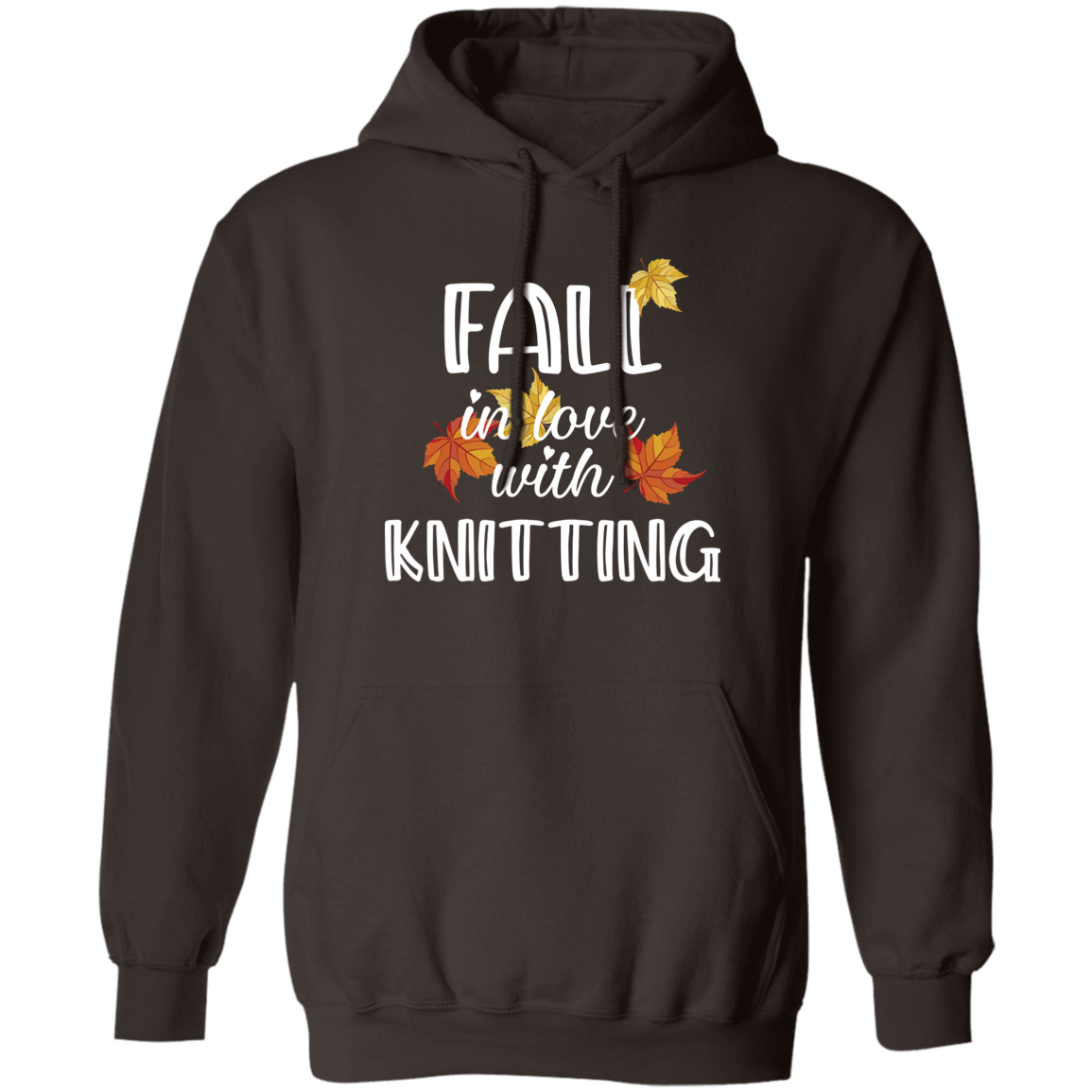 Fall in Love with Knitting Pullover Hoodie