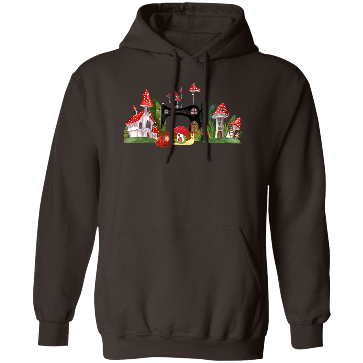 Sewing Machine Mushroom Village Hoodie