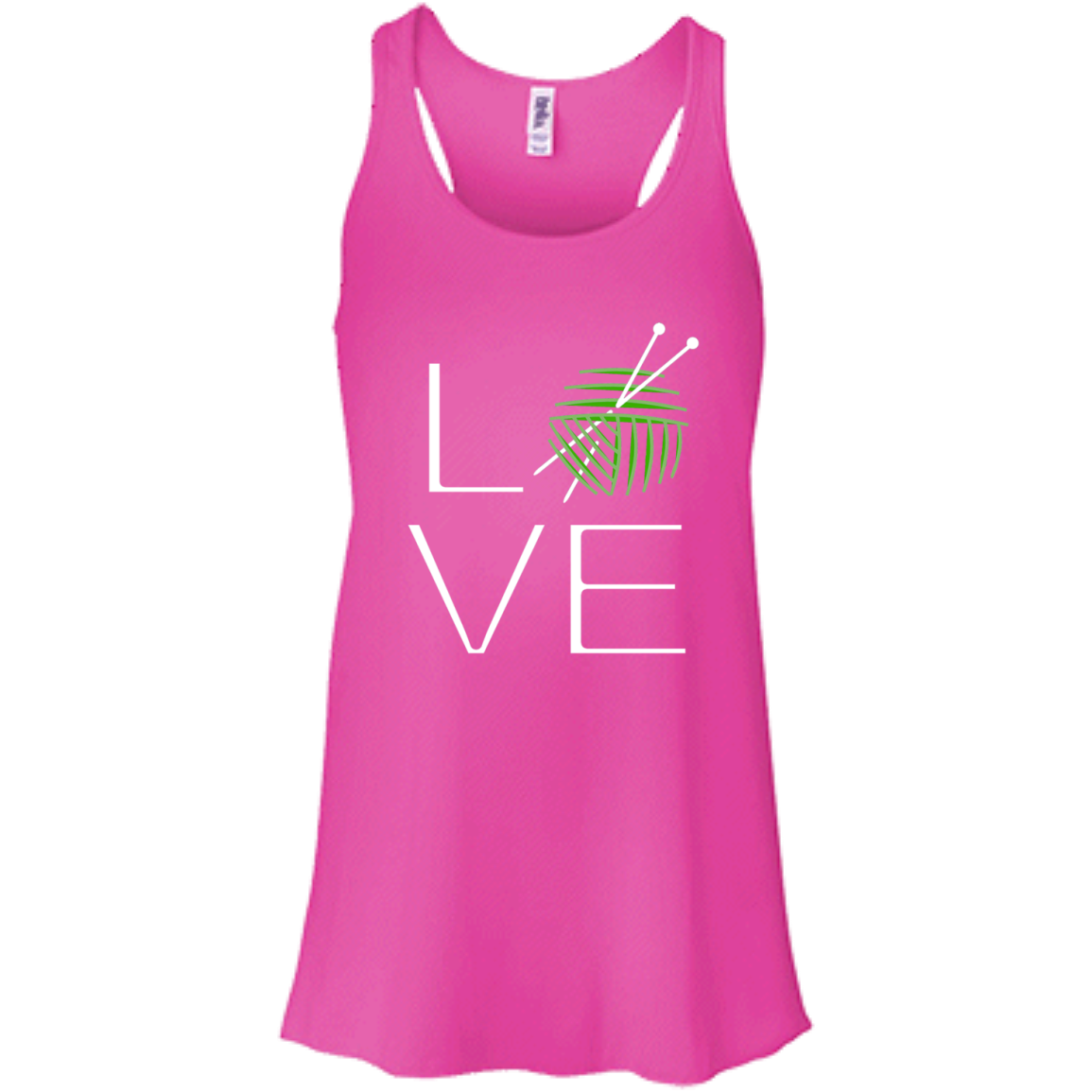 LOVE Knitting Flowy Racerback Tank