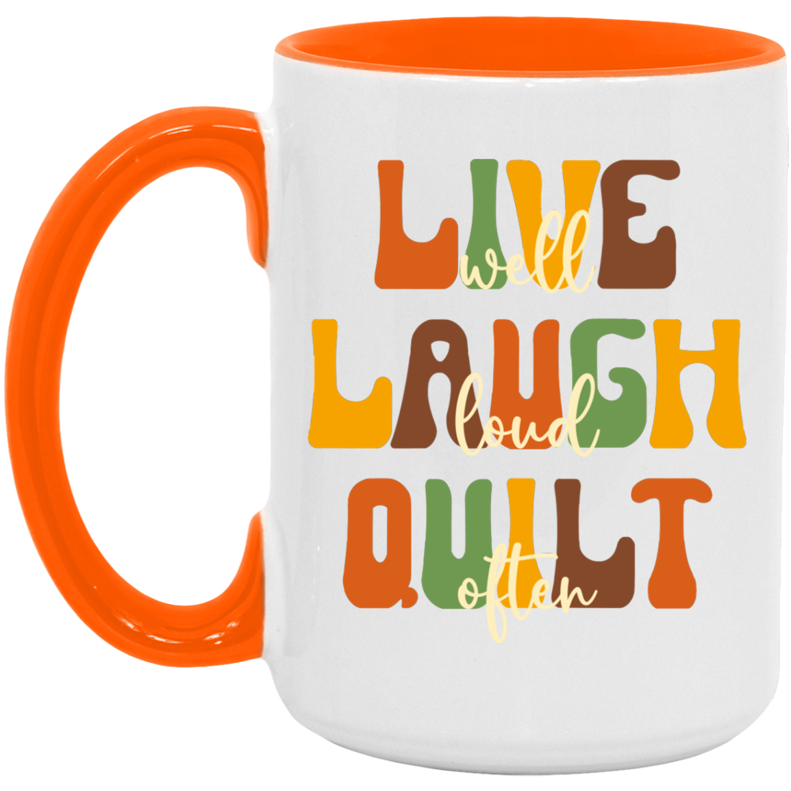 Live Well Quilt Often Mugs
