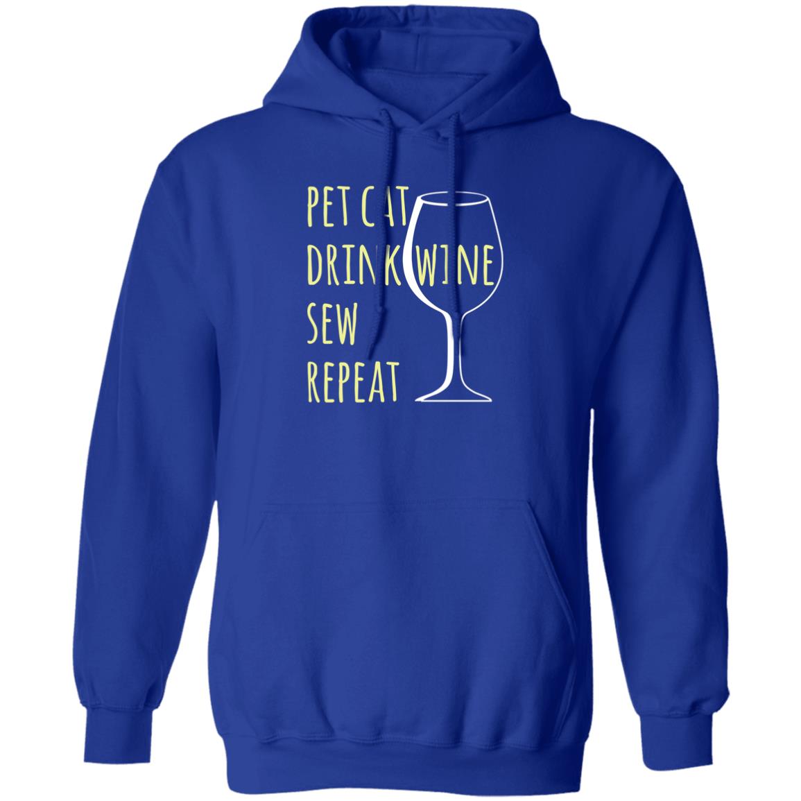 Pet Cat-Drink Wine-Sew Hoodie